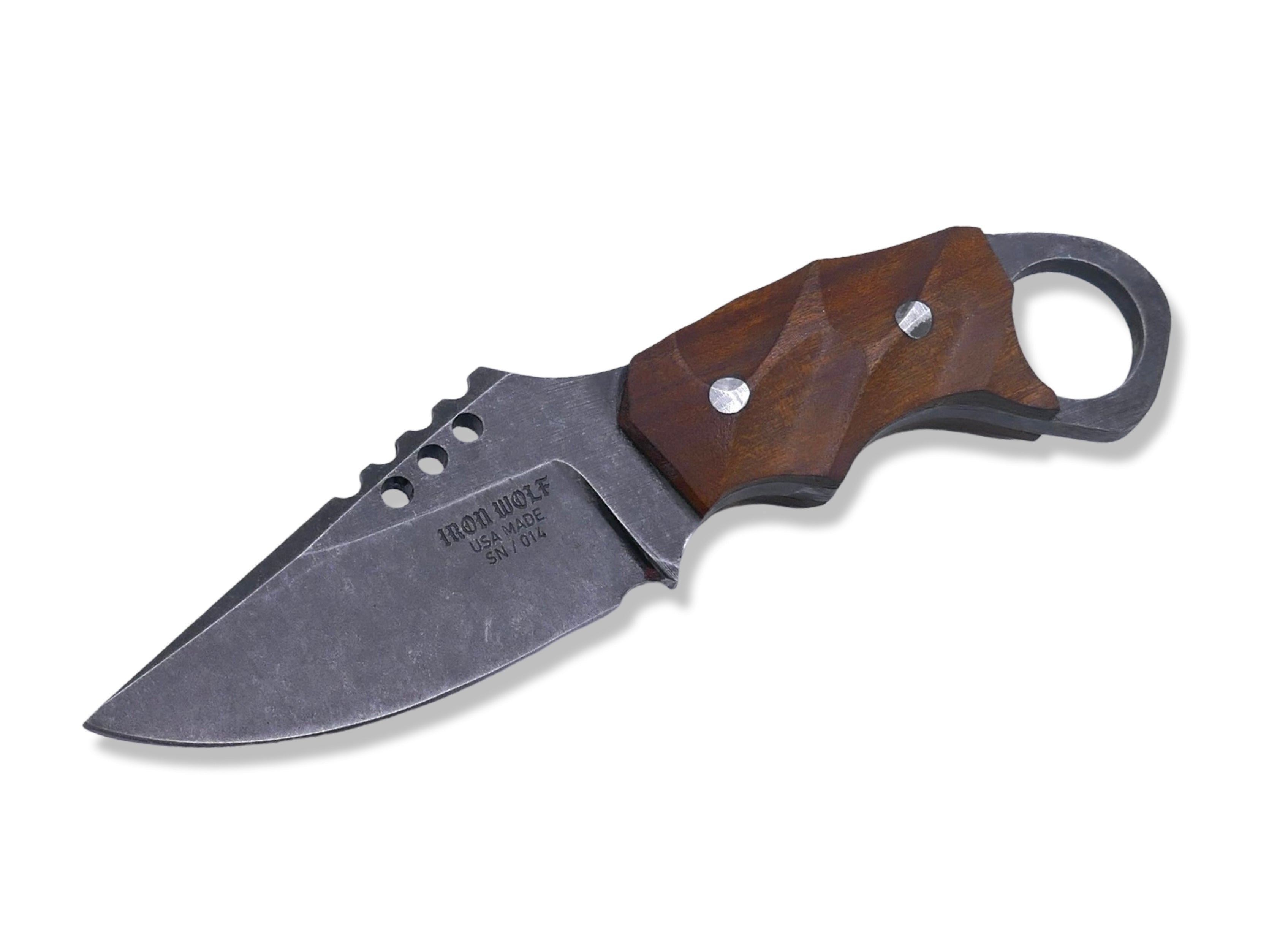 IRON WOLF - Dark Stonewash / Ironwood Handle