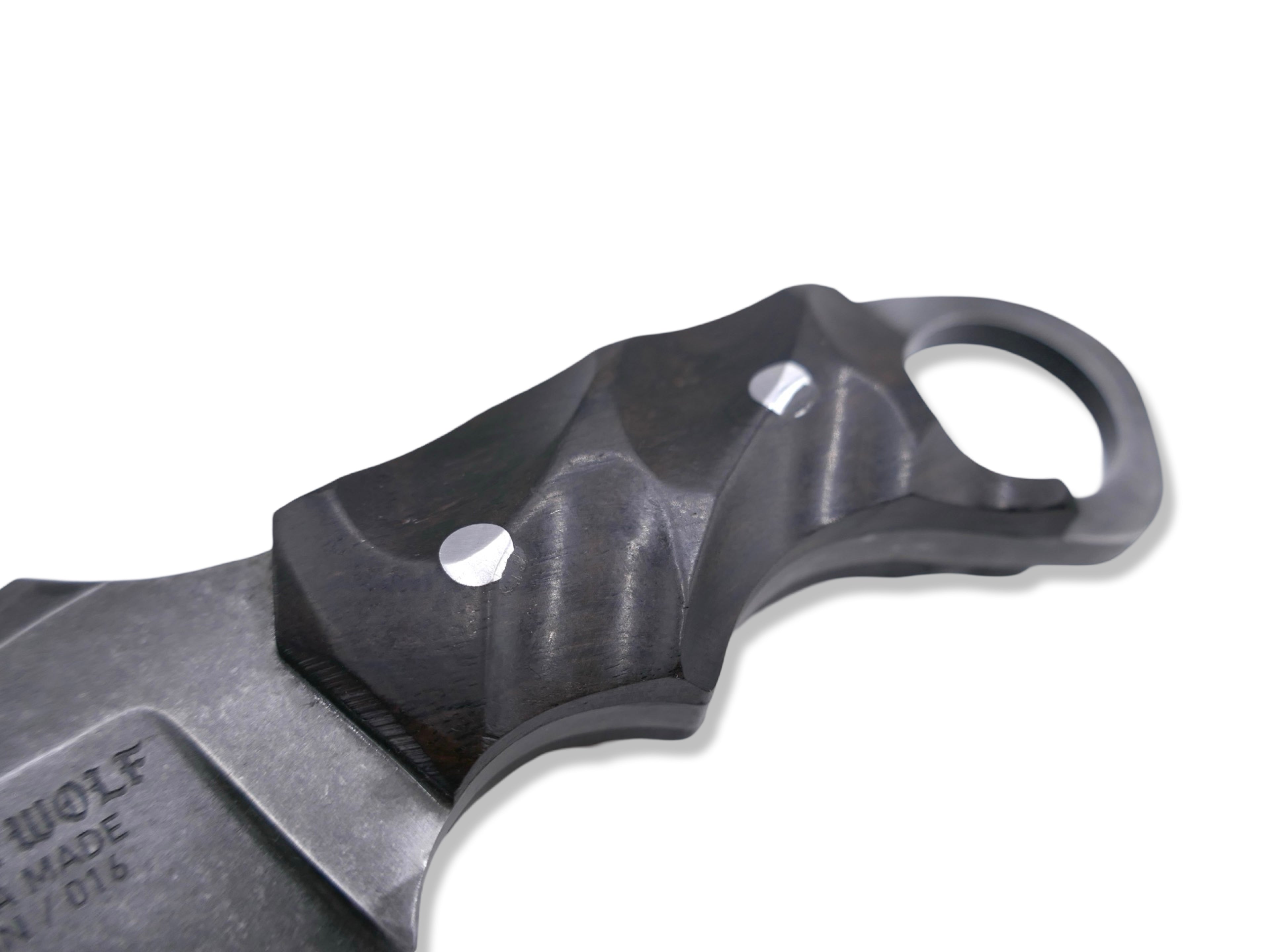 IRON WOLF - Dark Stonewash / Ebony Handle