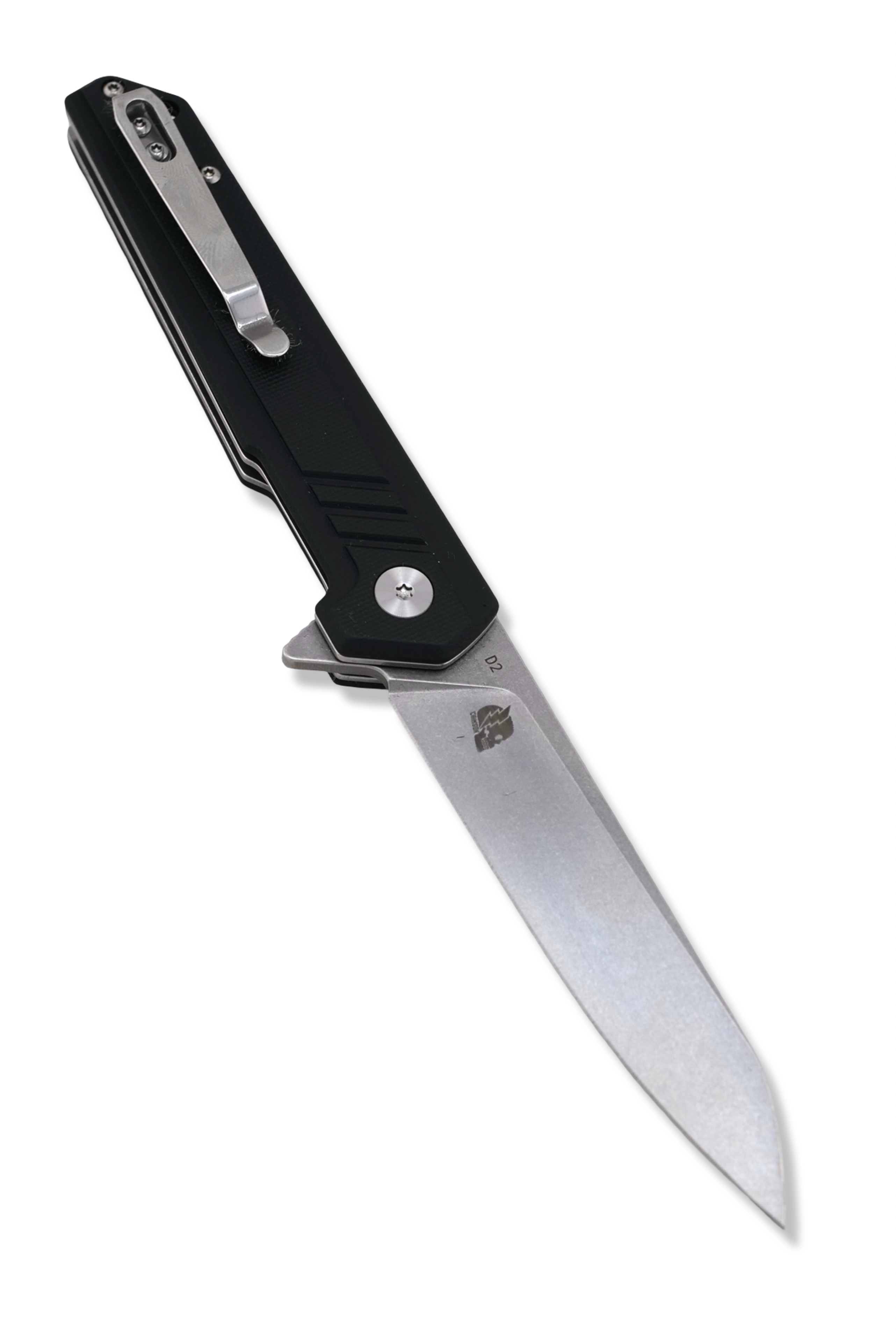 STRYKER Folder - Black G-10 Handle / Stonewash