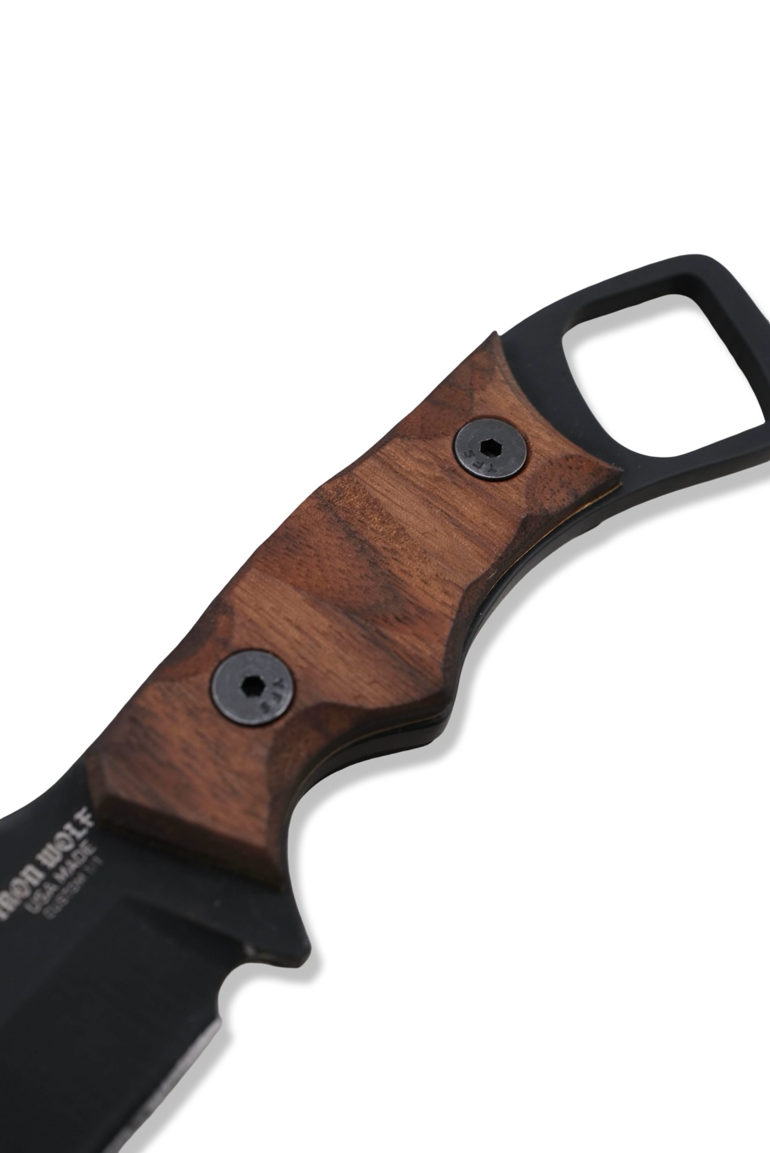 RPM Iron Wolf Custom 1/1 - Black Cerakote / Walnut w/ Brass Liner / Leather Sheath Included