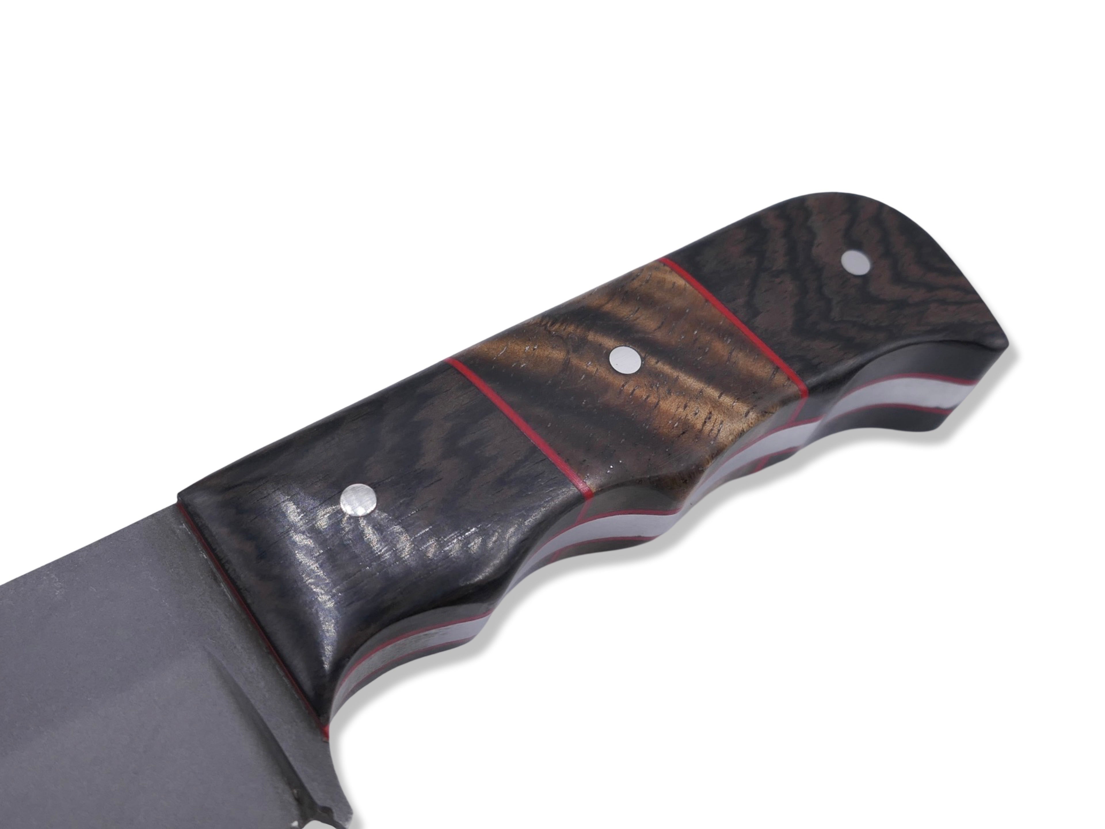 MINI SLAYER - CocoBolo / Hawaiian Koa Inlay / Red G-10 Liner