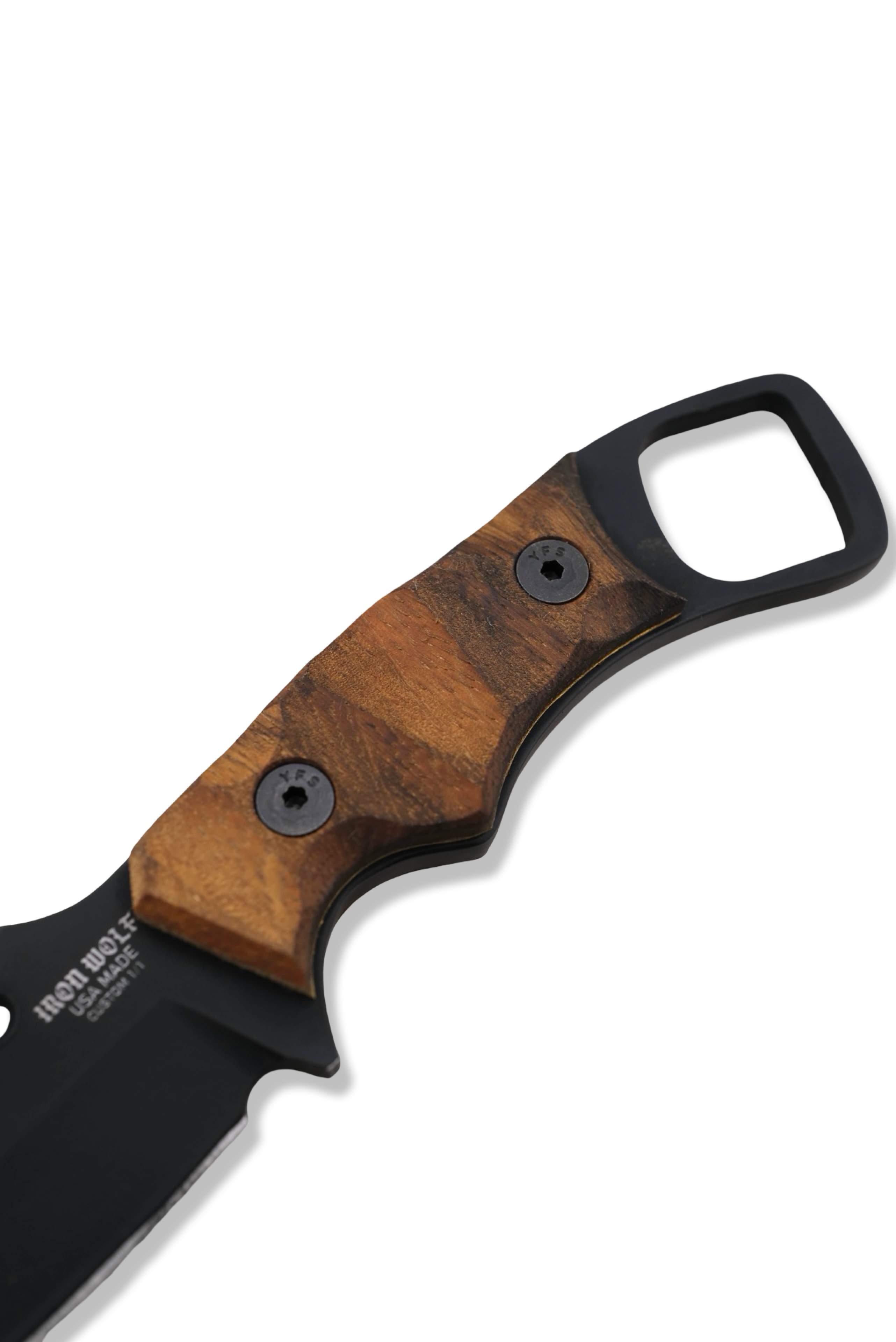 RPM Iron Wolf Custom 1/1 - Black Cerakote / Goncalo Alves w/ Brass Liner / Leather Sheath Included