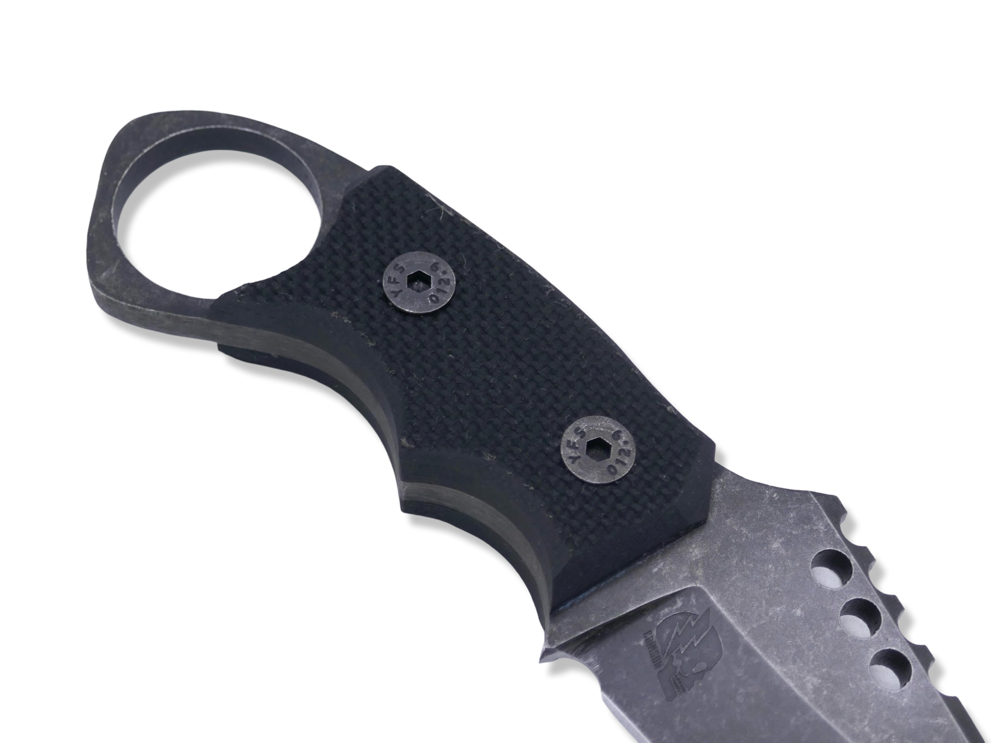 IRON WOLF - Dark Stonewash / Textured G-10 Handle