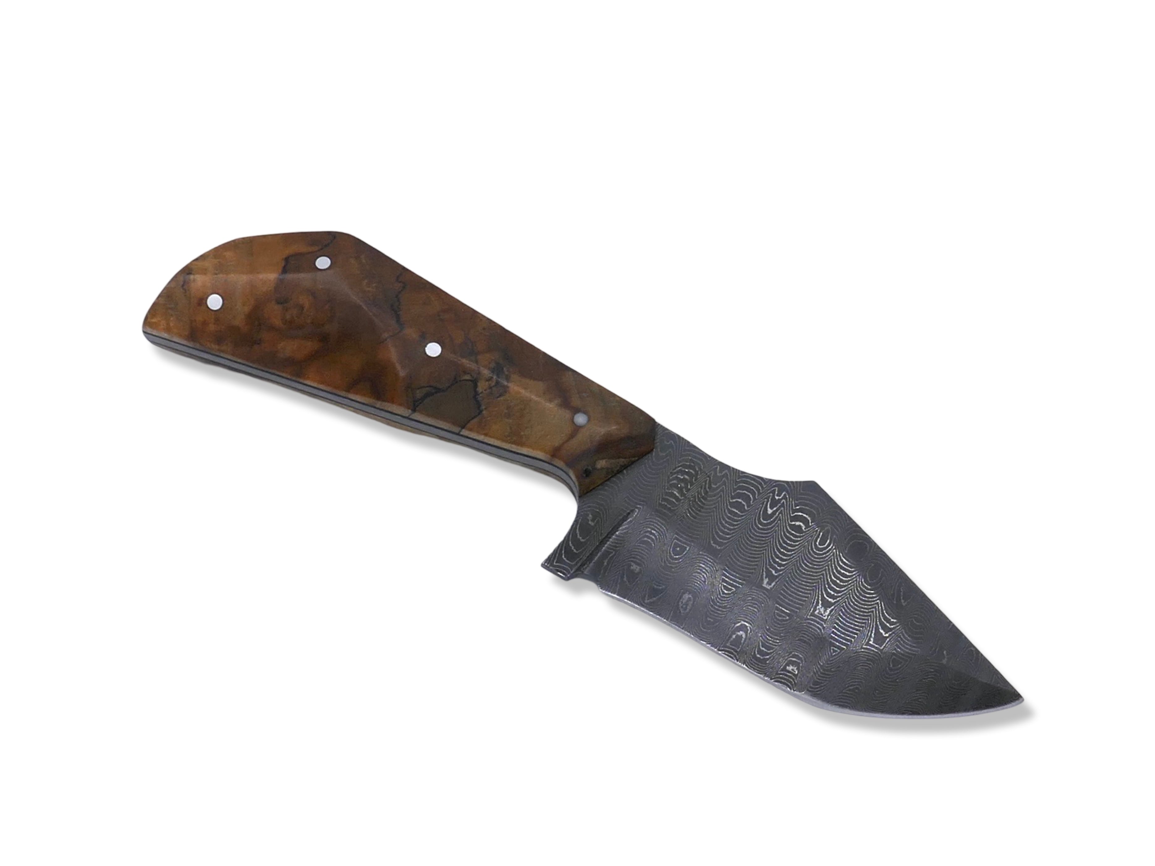 Pro Hunter for “Islam Makhachev “ Custom 1 of 1 - Vegas Forge Stainless Damascus / Spalted Ambrosia Handle / Black G-10 Liner / USA MADE