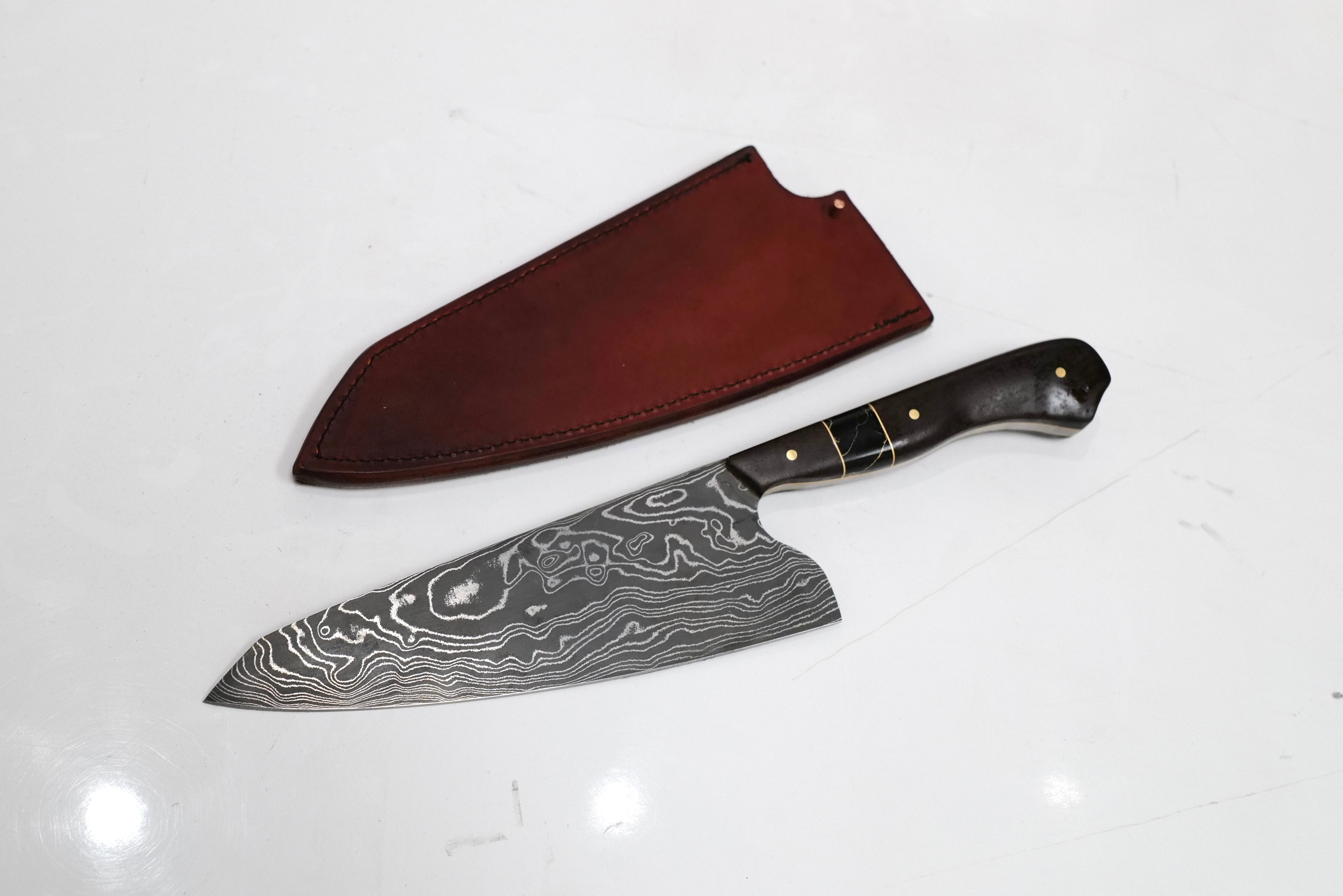 Custom Vegas Forge Damascus Gyuto
