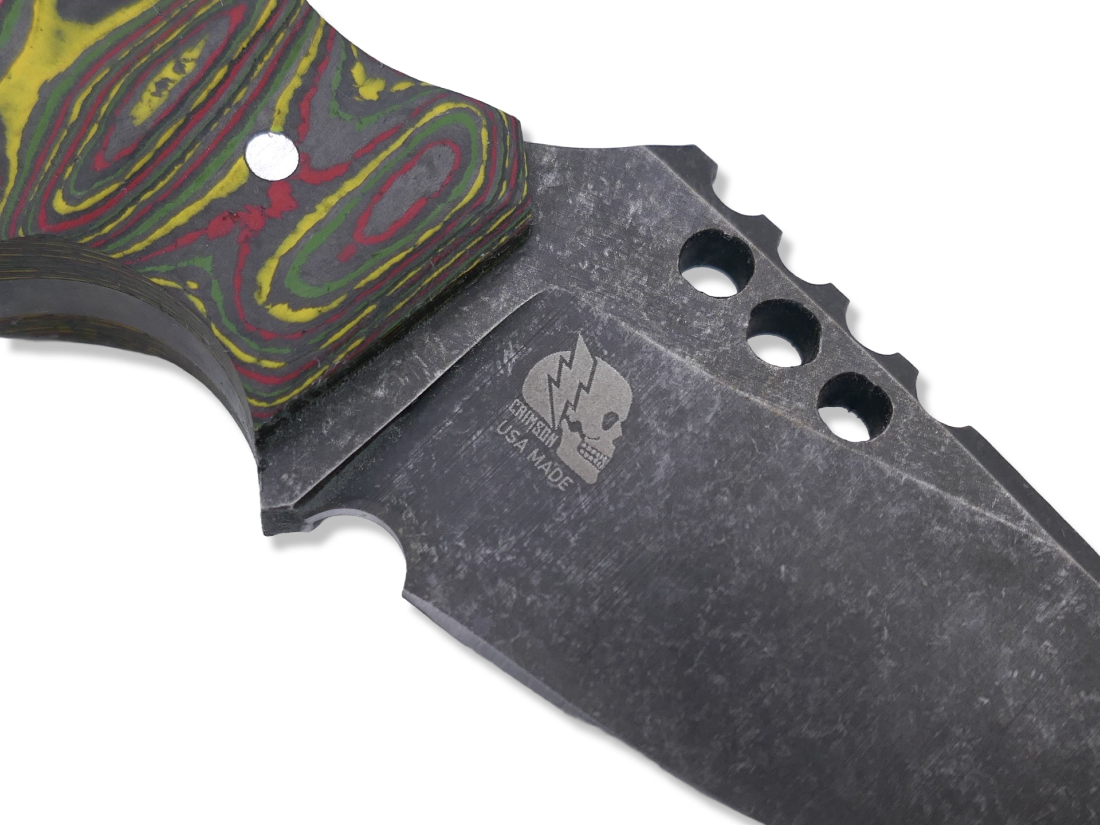 IRON WOLF Custom 1 of 1 - Dark Stonewash / Camo Carbon Handle