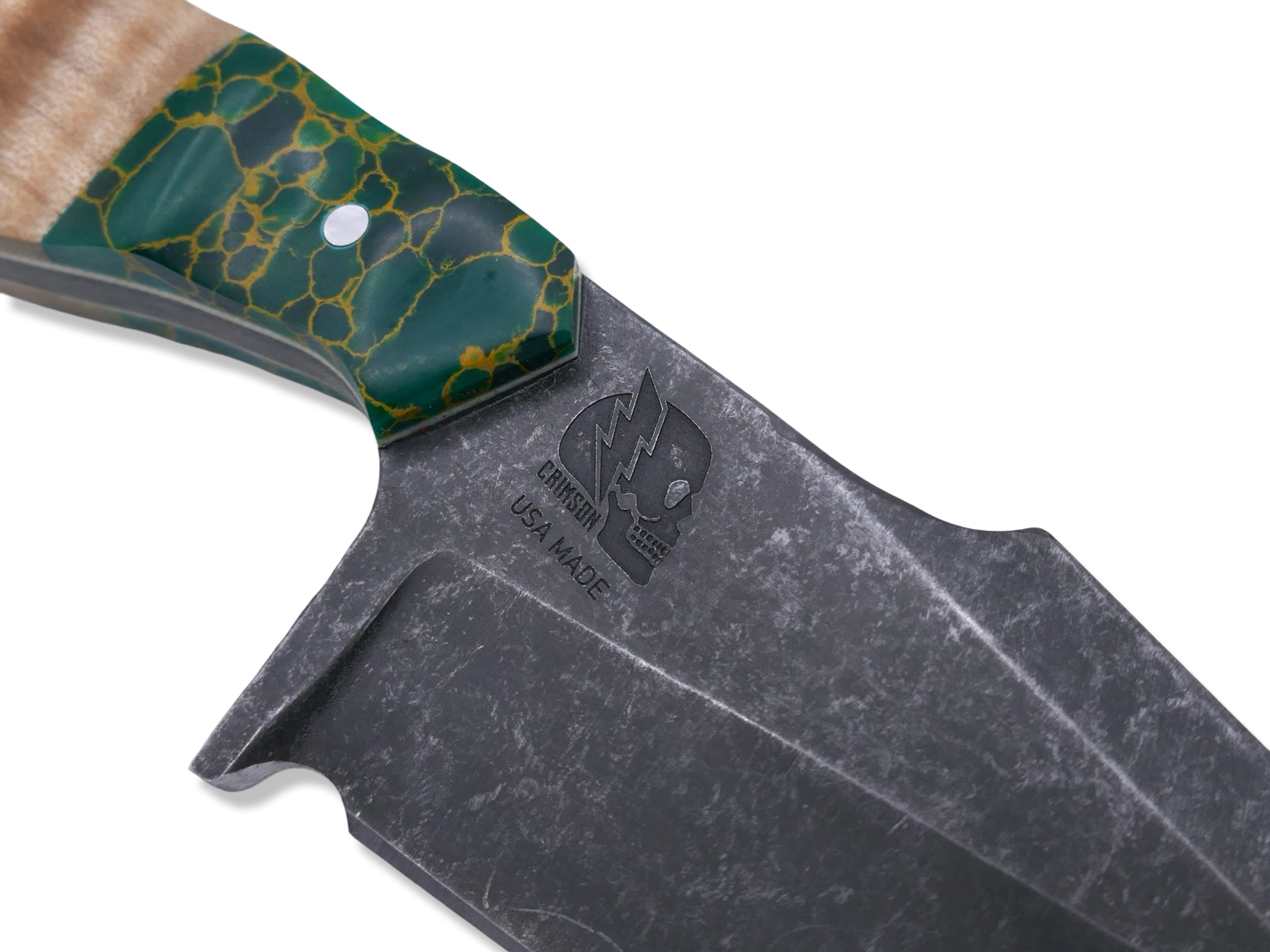 Reaper Custom 1 of 1 - Harpoon Grind / Dark Stonewash / Tru Stone + Maple Handle
