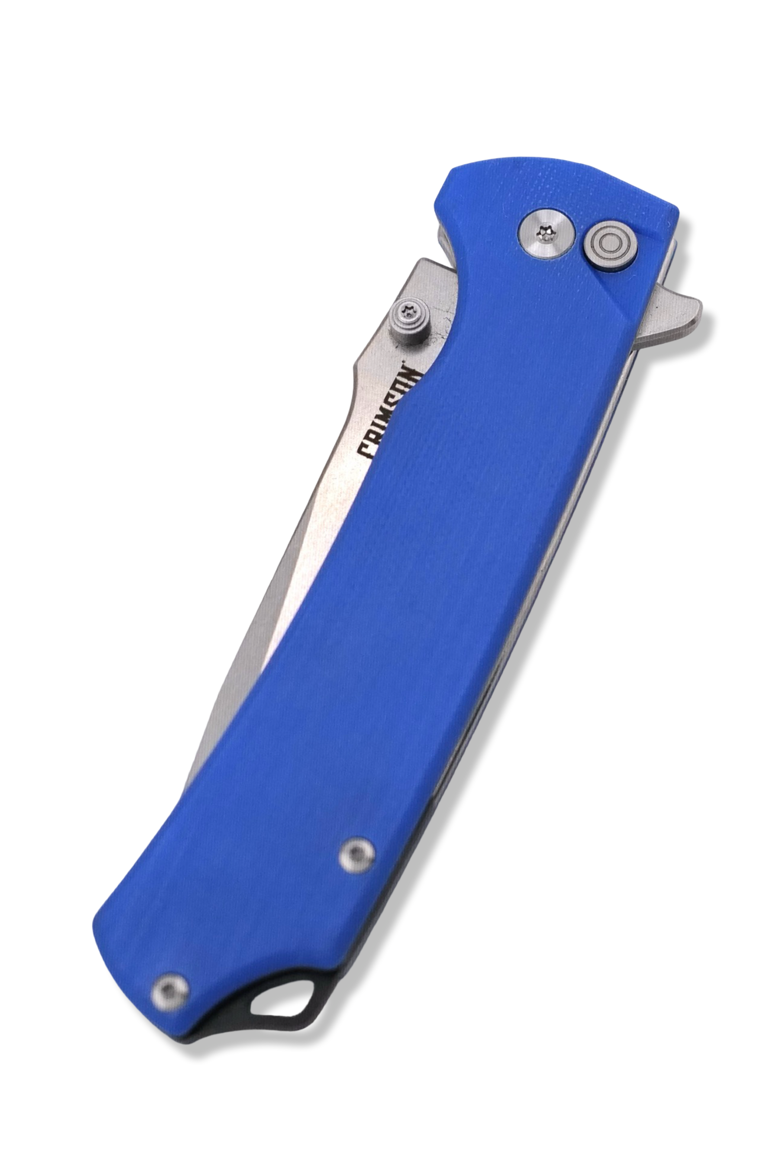 M5 Flipper Folder - Blue G-10 handle / Stonewash Finish