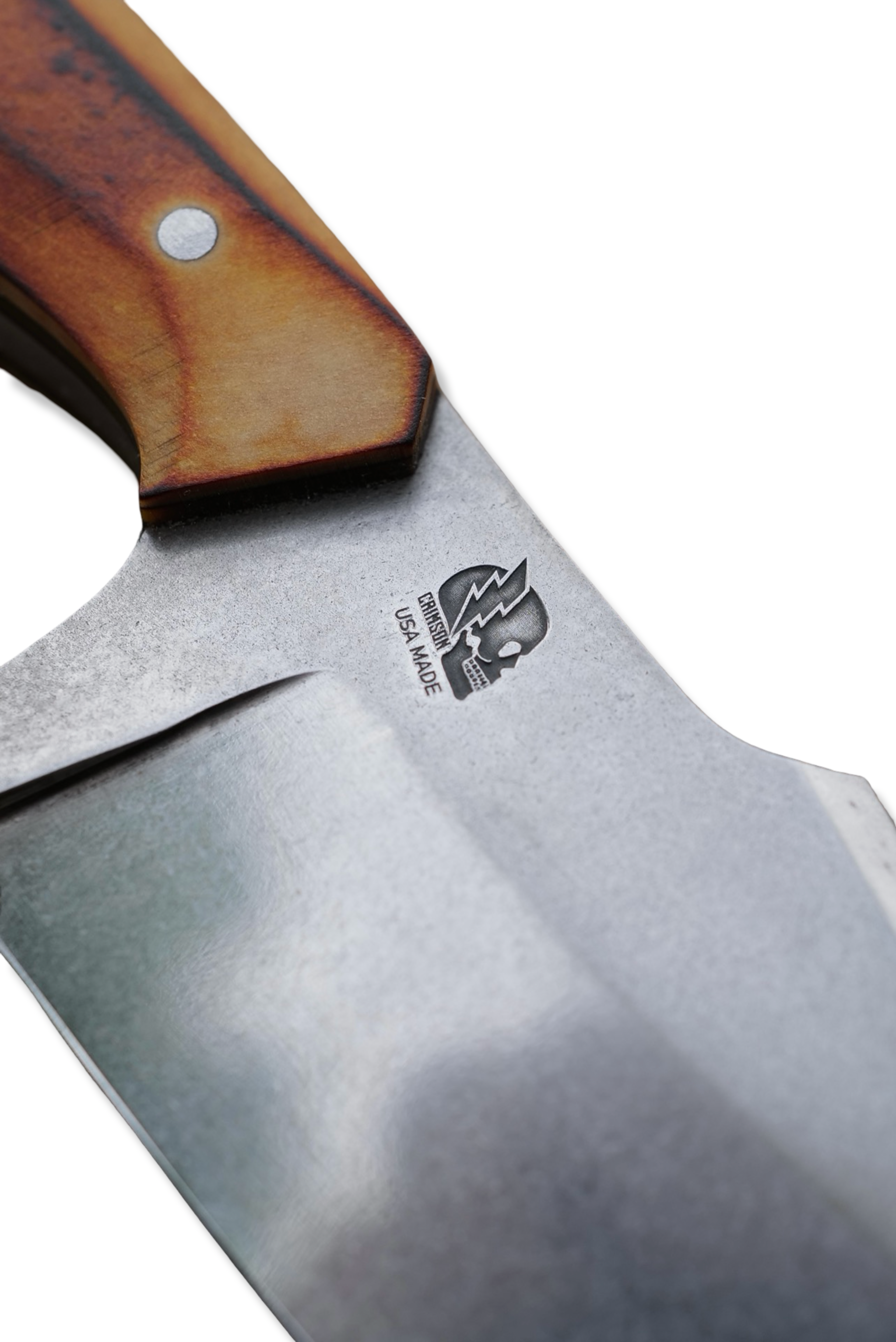 Reaper Custom 1 of 1 - Two Tone Polish Tumble / Torched Richlite Handle / Westinghouse Liners / Sheath Included