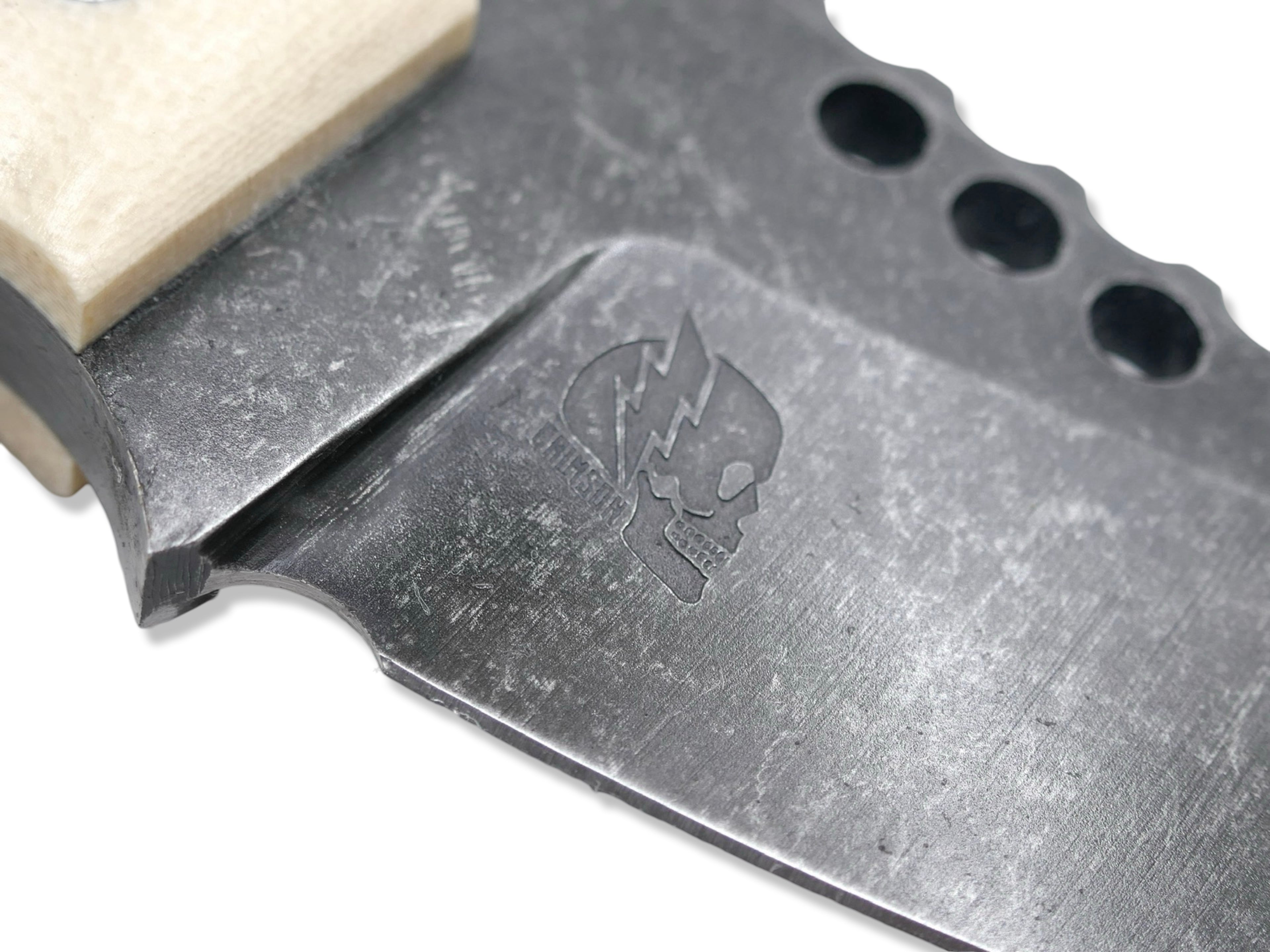 IRON WOLF - Dark Stonewash / Ivory G-10 Handle