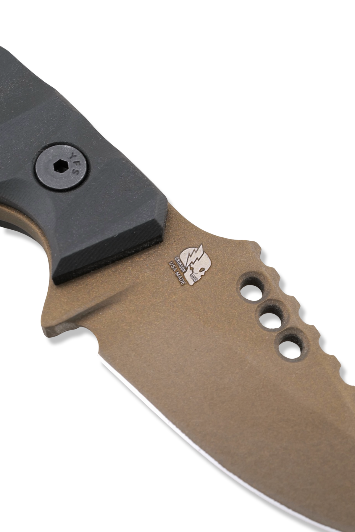 RPM Iron Wolf - Burnt Bronze Cerakote / Black Richlite Handle / Numbered 1 -5 / Leather Sheath Included