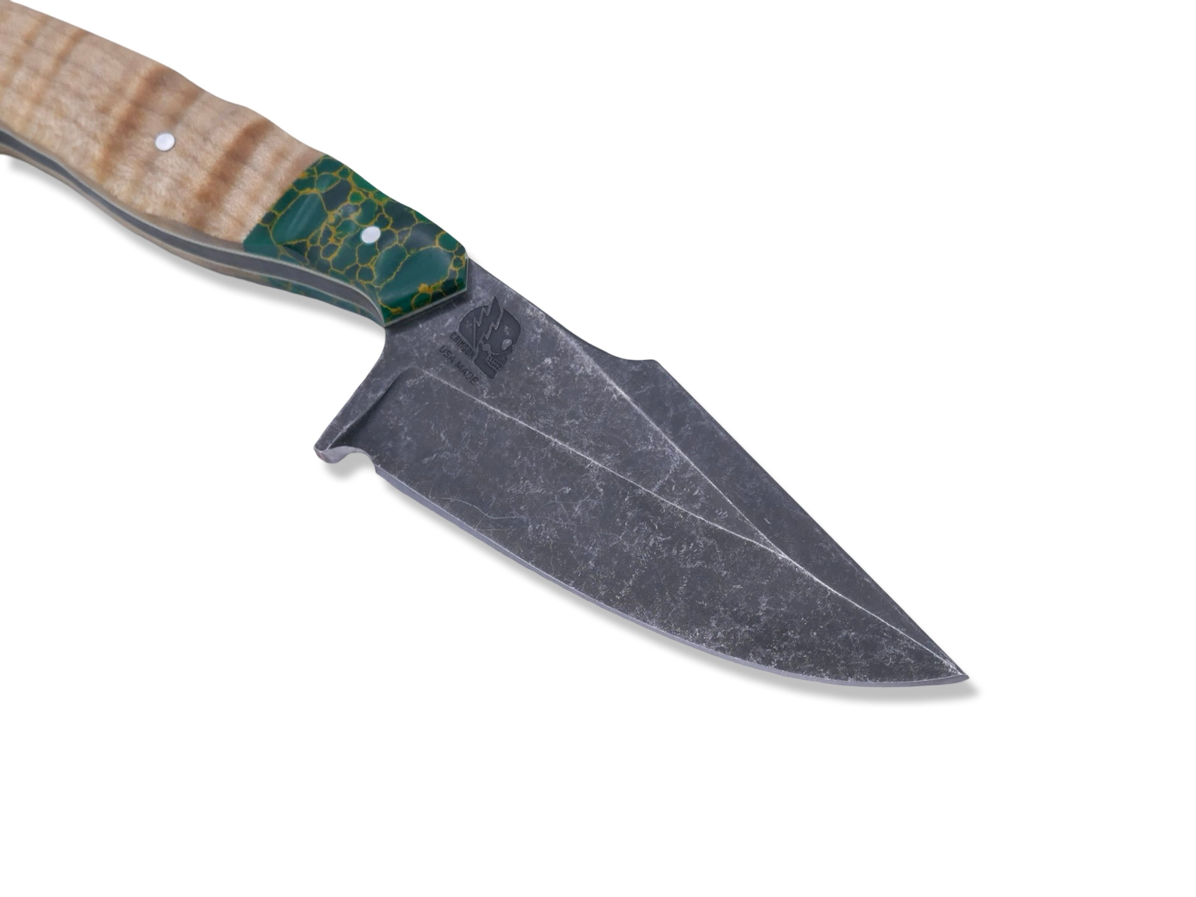Reaper Custom 1 of 1 - Harpoon Grind / Dark Stonewash / Tru Stone + Maple Handle