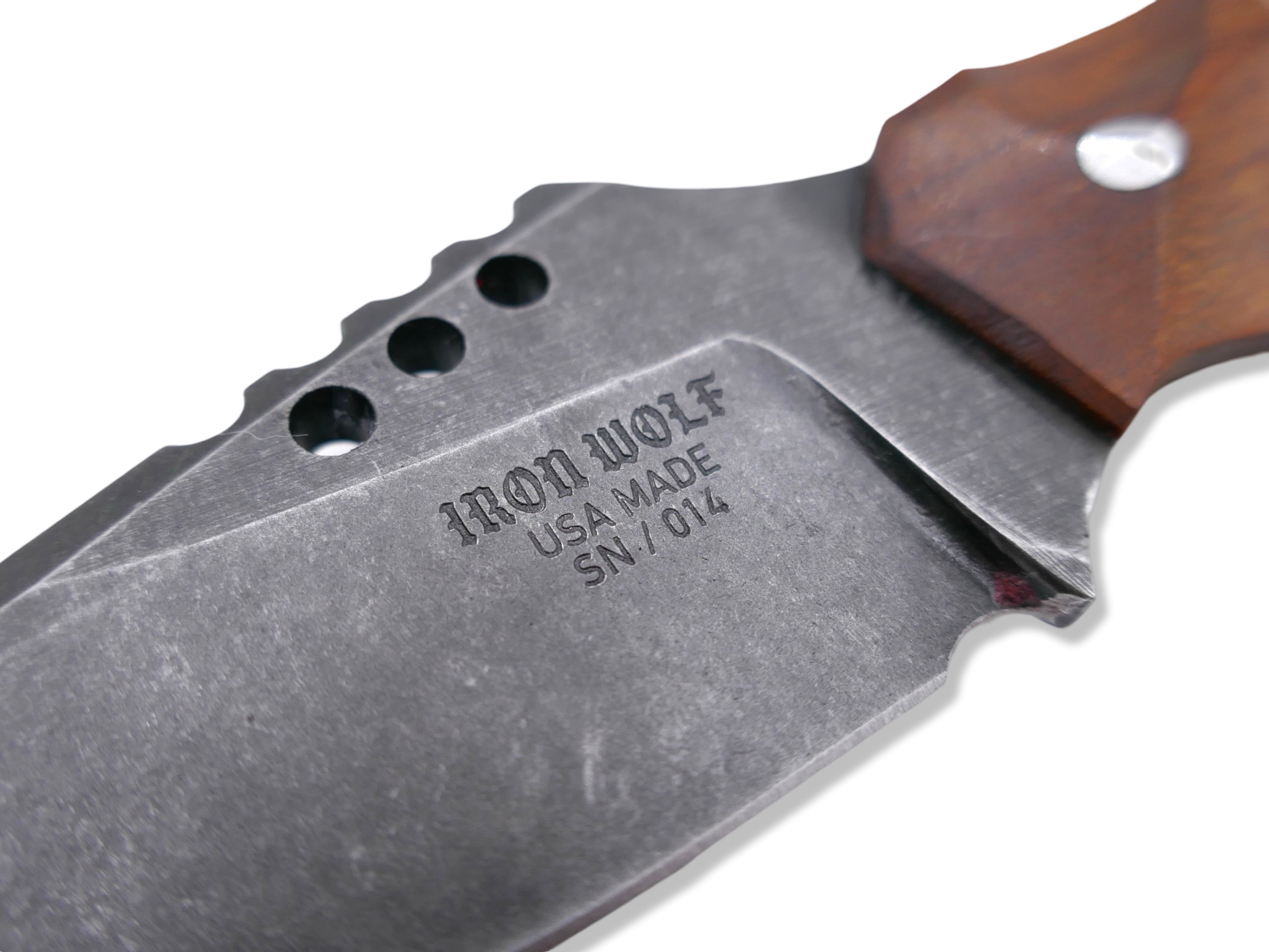 IRON WOLF - Dark Stonewash / Ironwood Handle