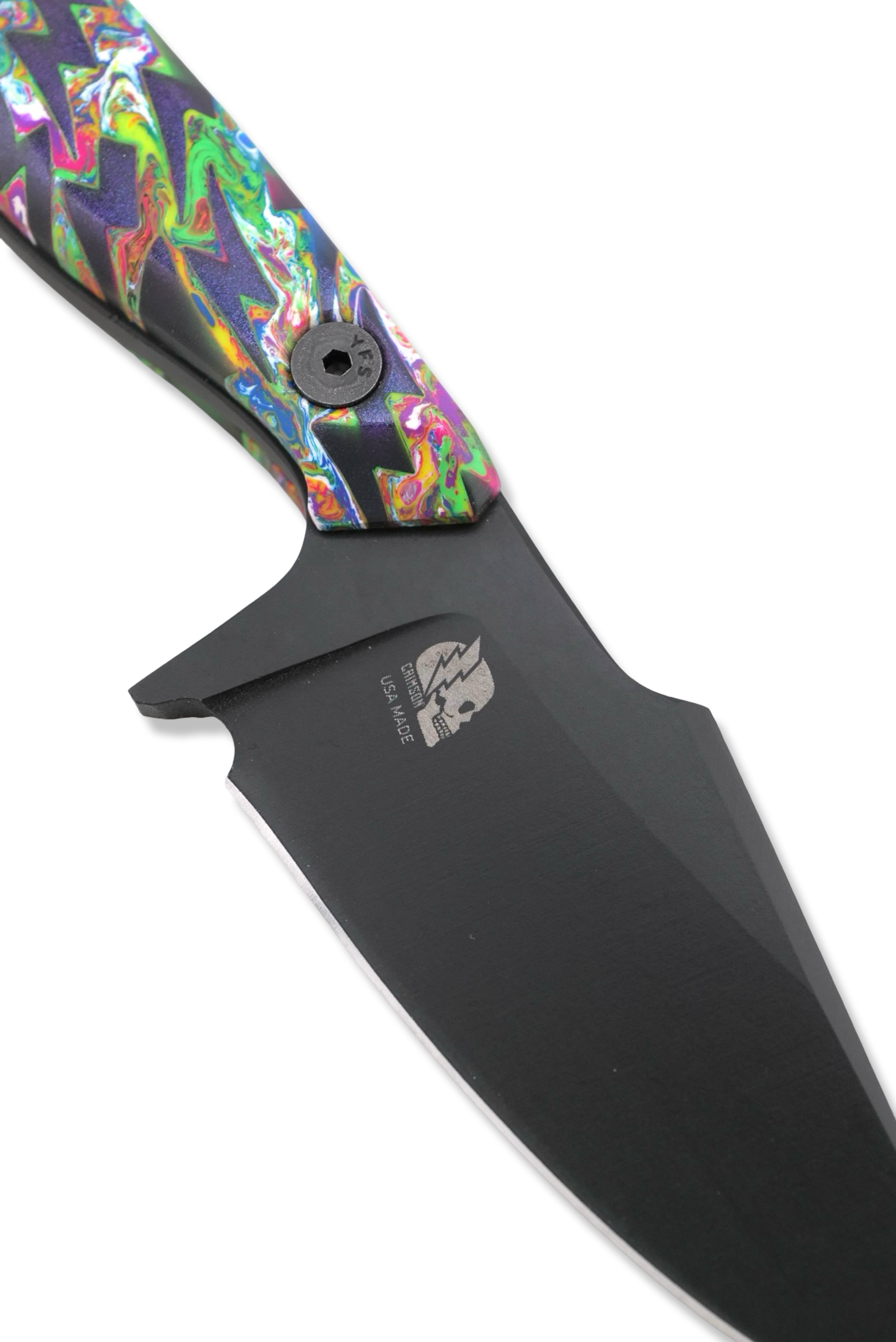 Reaper - Black Cerakote / Bolt on Lightning Resin handle