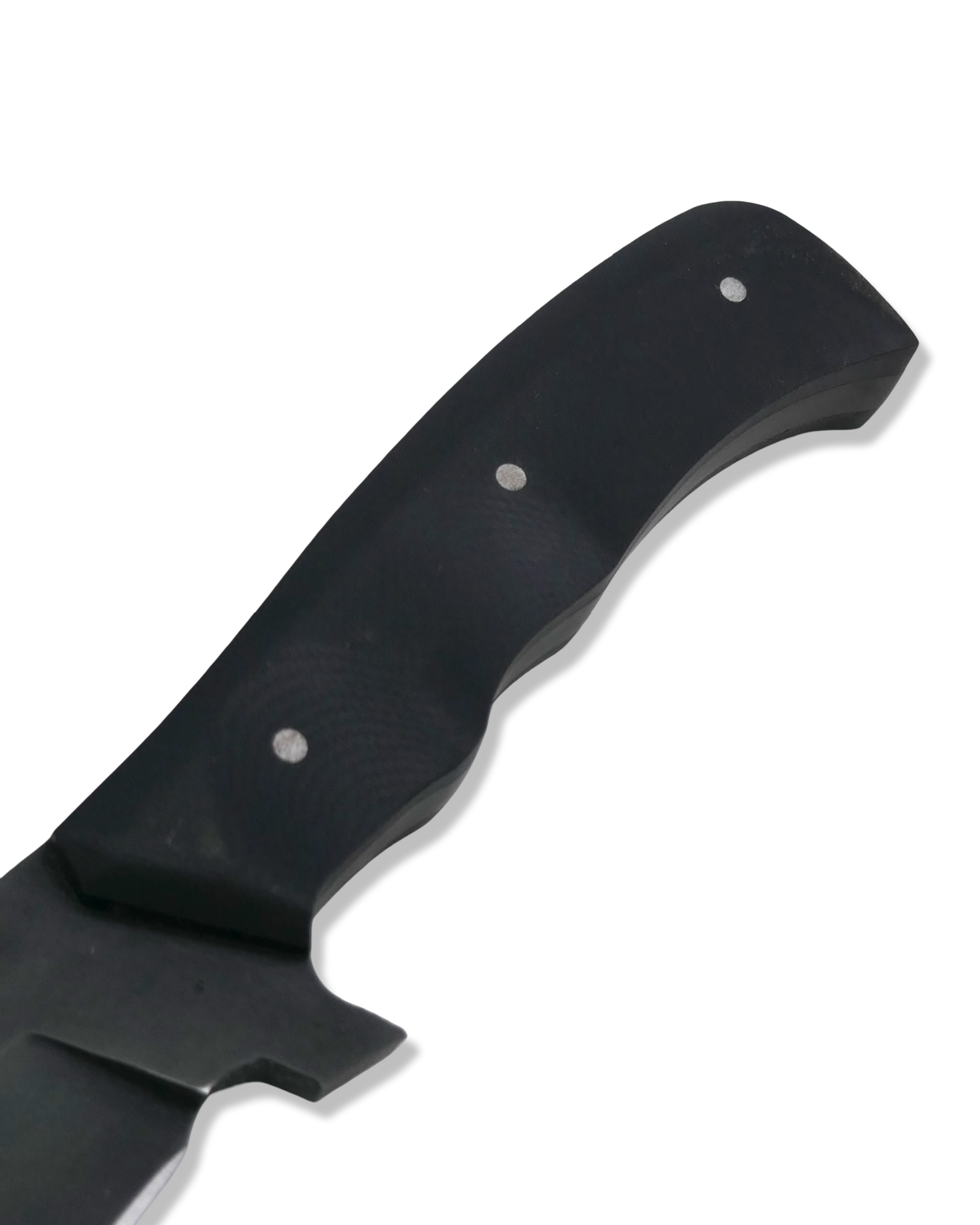 DEV-1 Custom Proto - Black G-10 Handle / Black Ops Blade / Leather Sheath Included