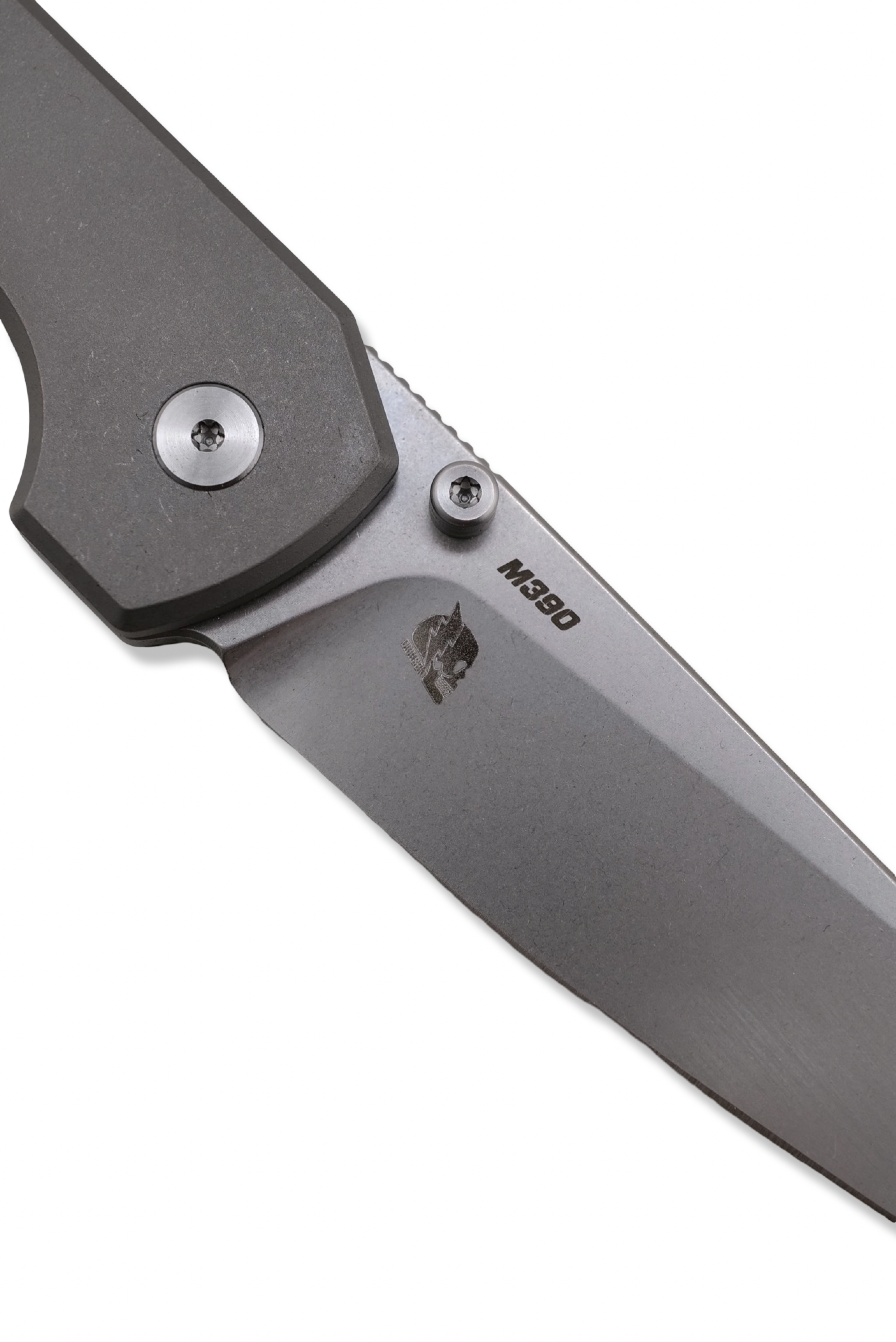 RAGNAR Folder - M390 Steel / Titanium Handle / Titanium clip / Stonewash Finish