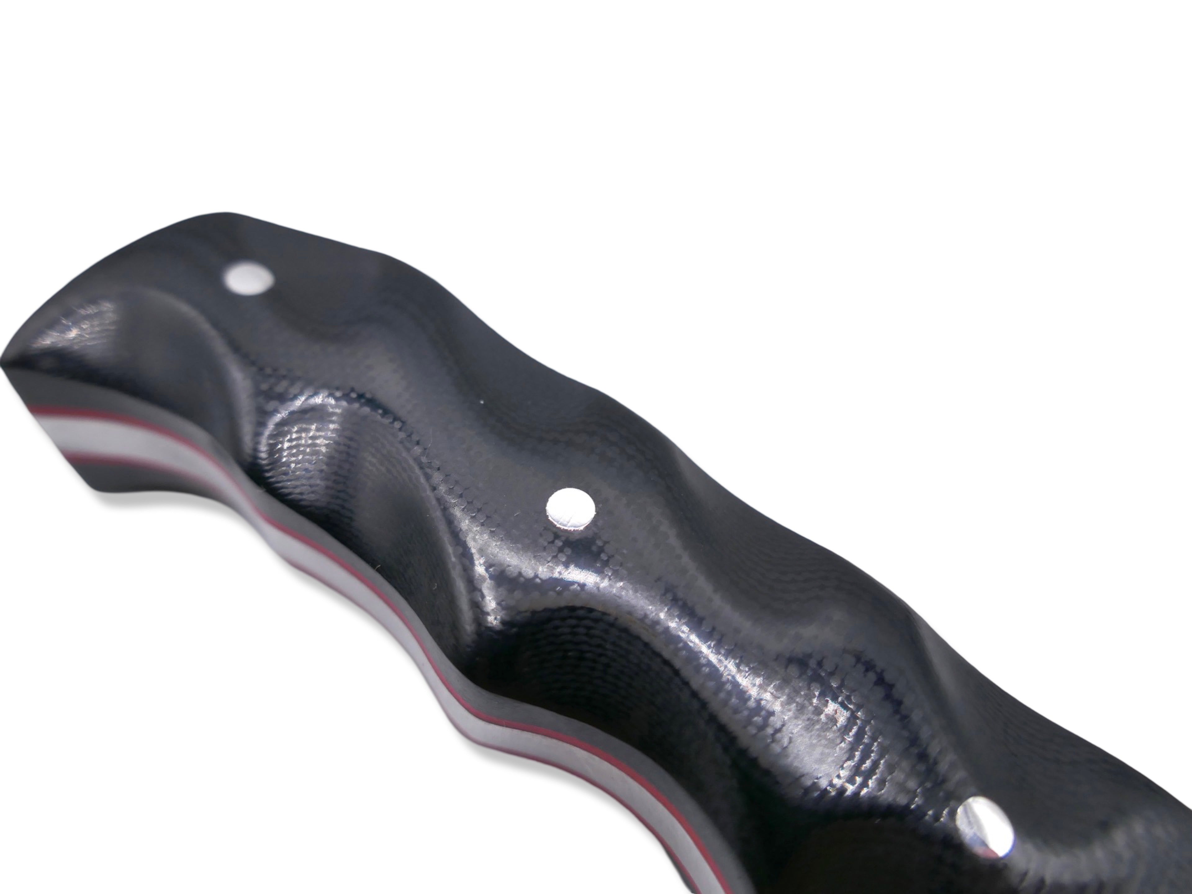 Slayer Mini - Satin / Black G-10 / Red G-10 Liner