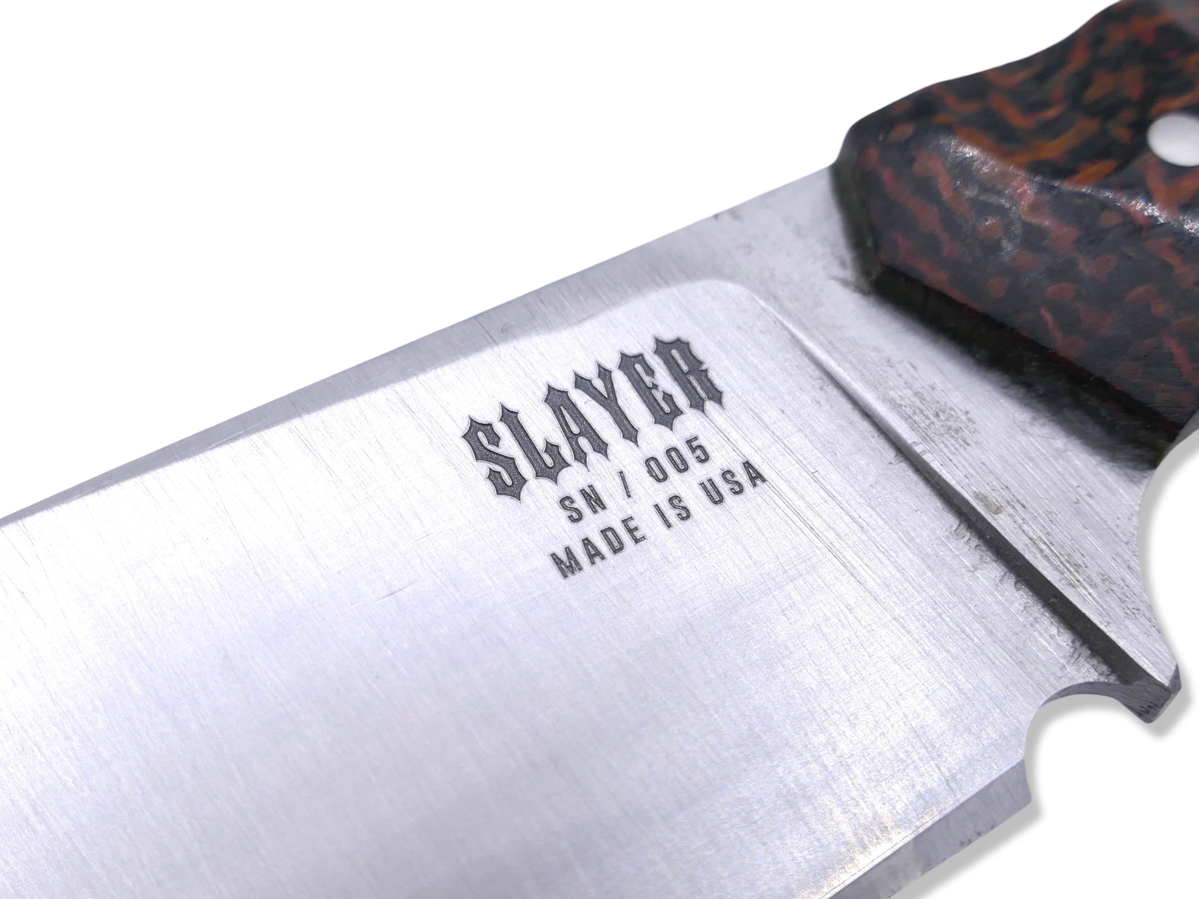 Slayer Mini - Satin / Badlands Micarta / OD Green G-10 Liner