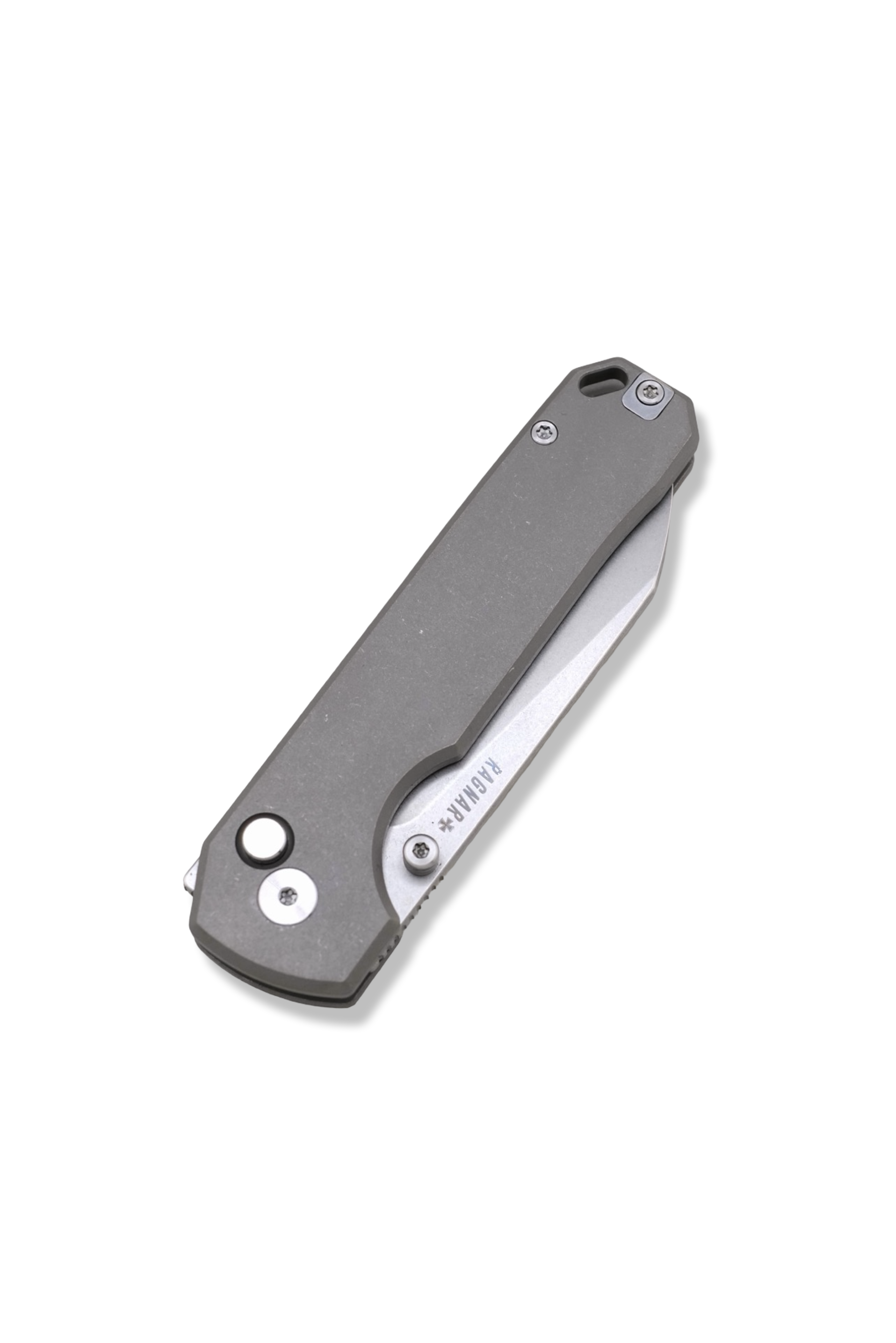 RAGNAR Folder - M390 Steel / Titanium Handle / Titanium clip / Stonewash Finish