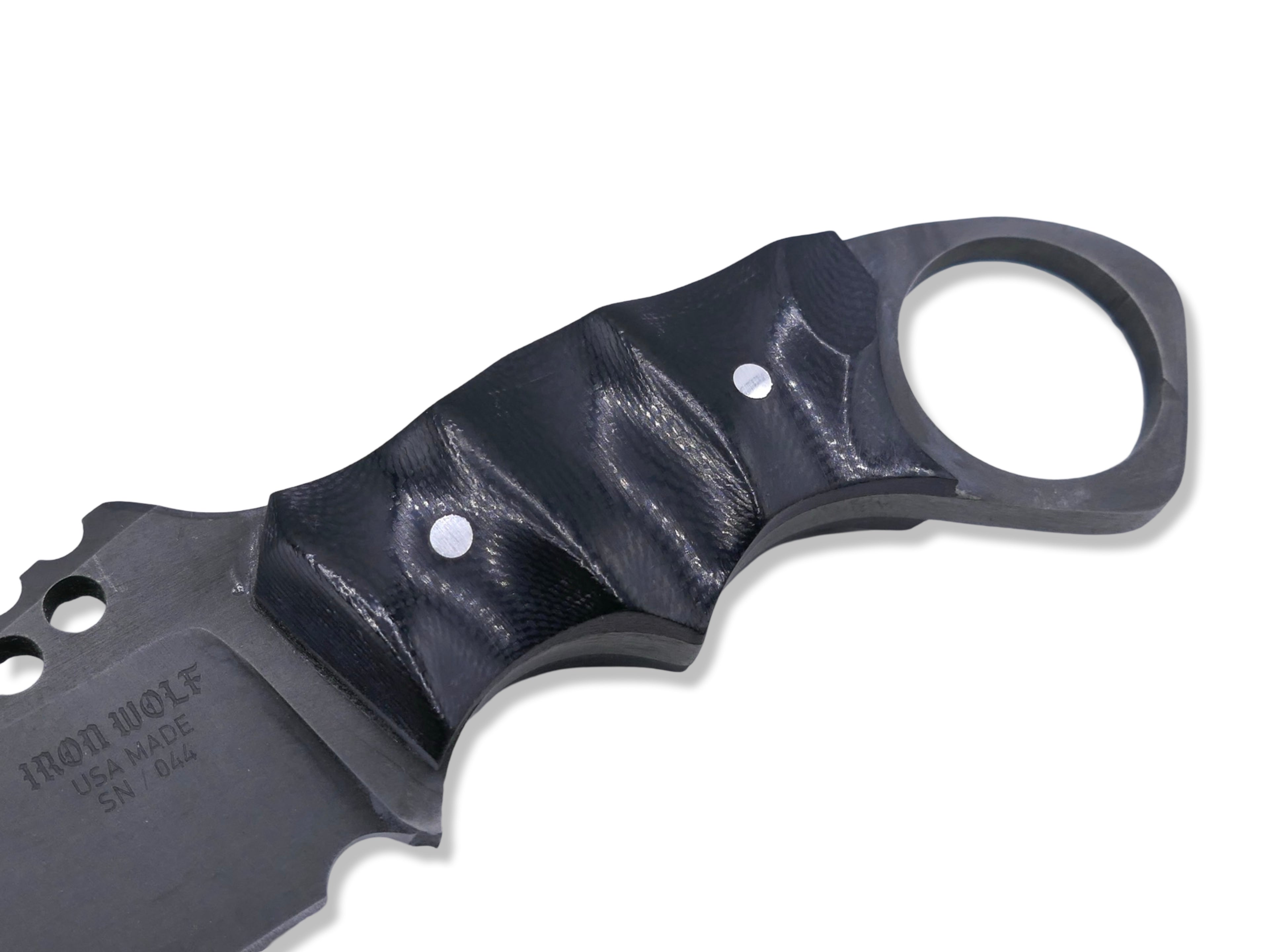 IRON WOLF - Black Ops / Black G-10 Handle