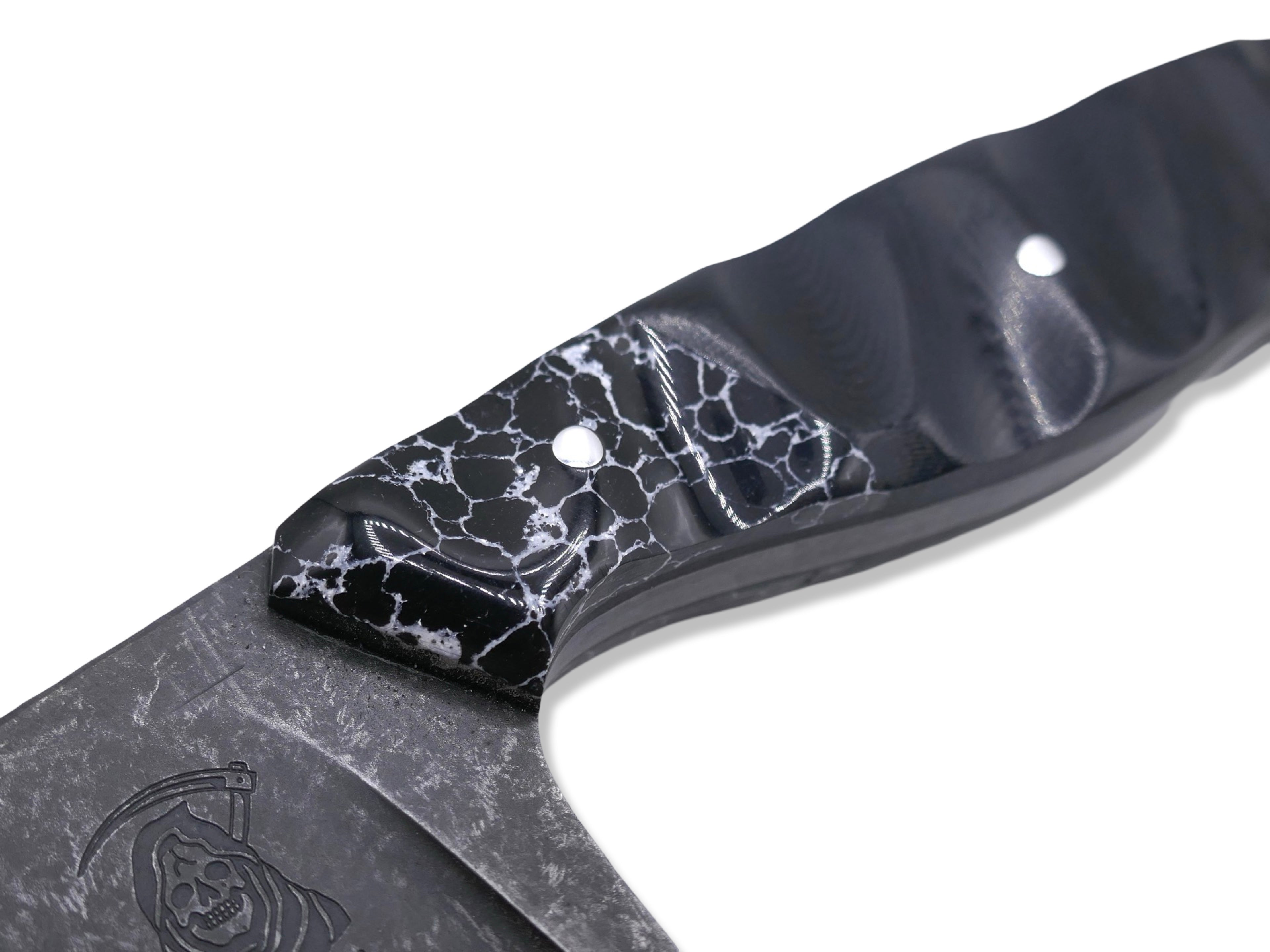 Reaper - Dark Stonewash / Tru Stone + Black G-10 Handle