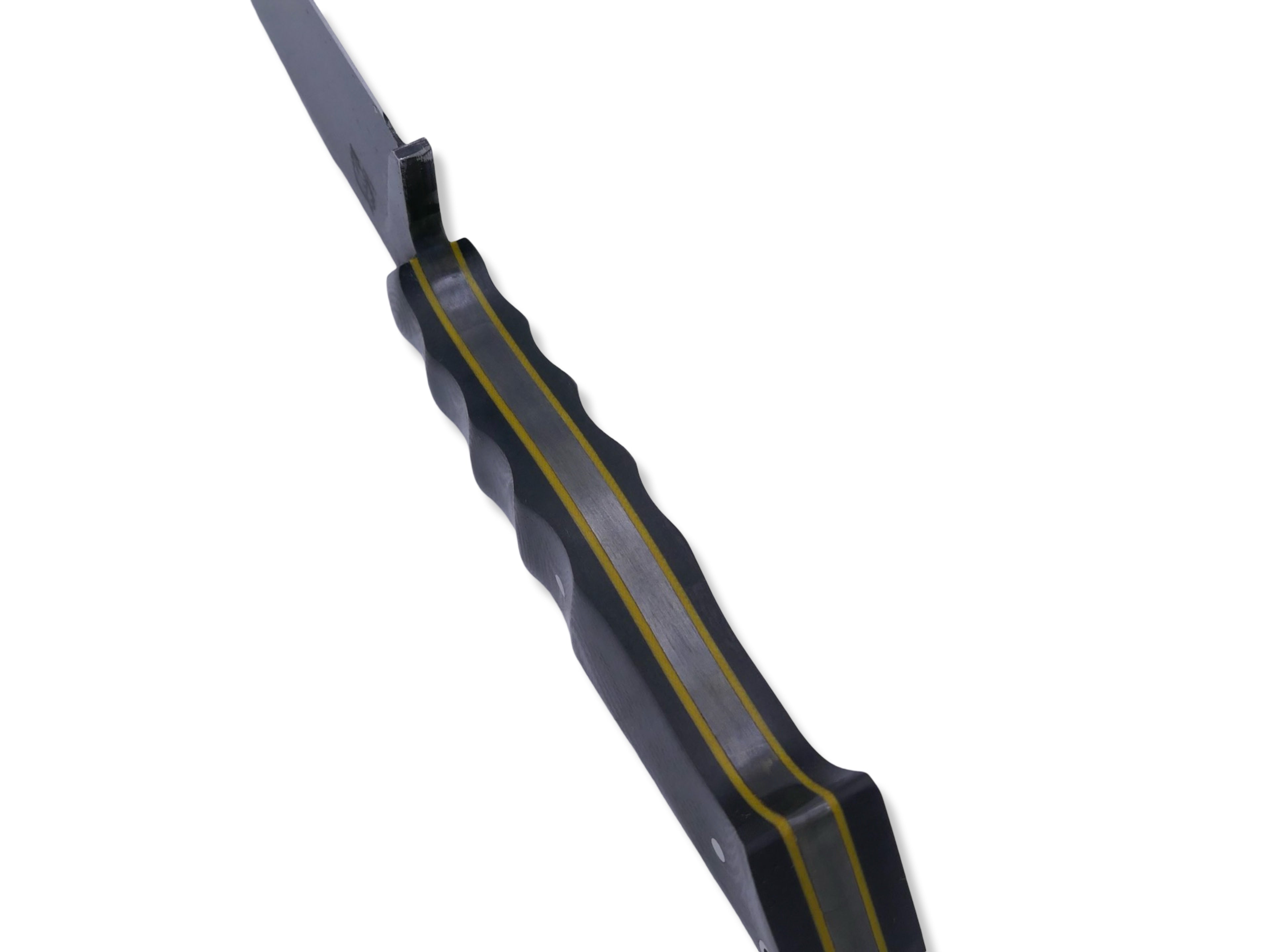 Reaper - Dark Stonewash / Black G-10 / Yellow G-10 Liner