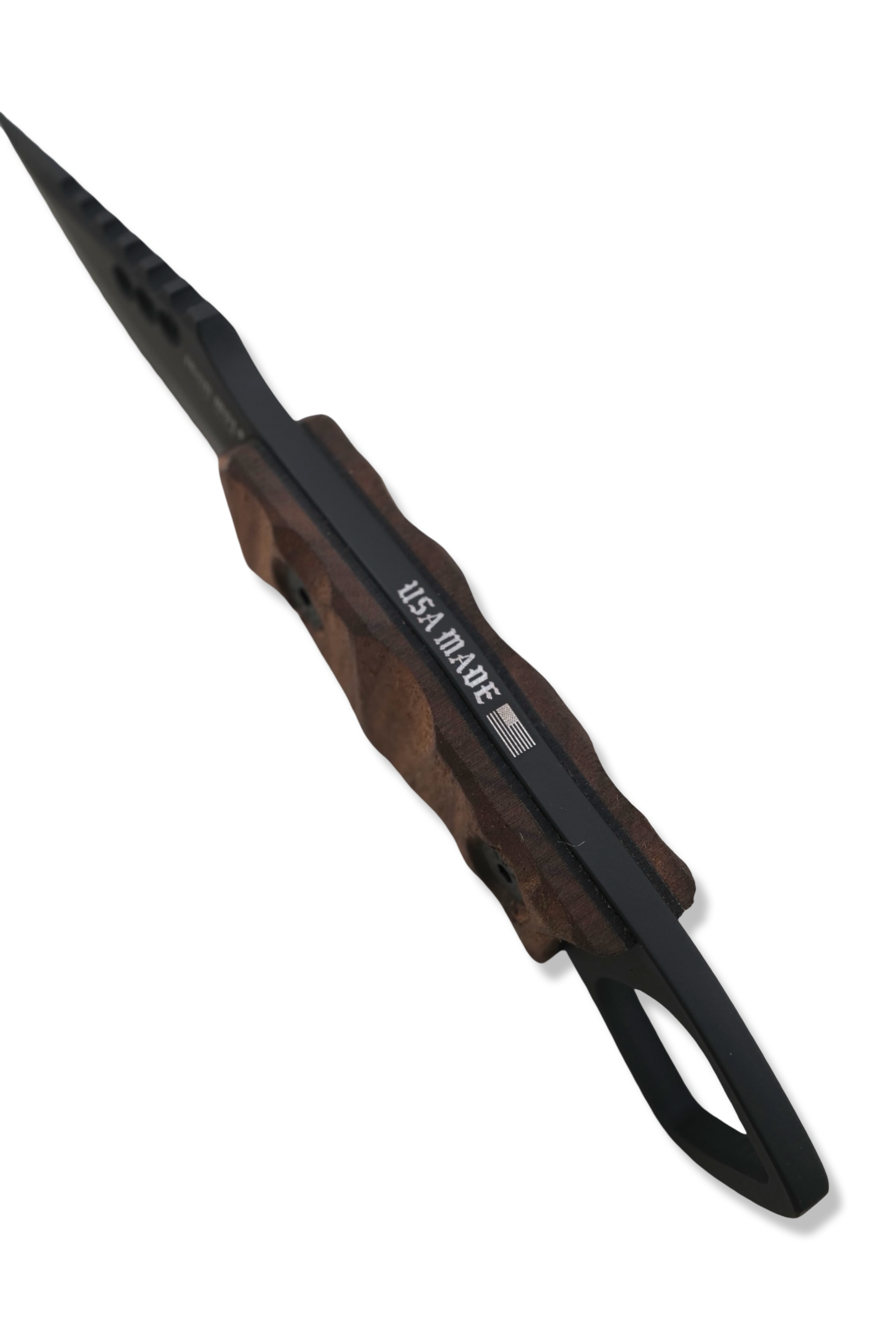 RPM Iron Wolf Custom 1/1 - Black Cerakote / Walnut Handle / Black Liner / Leather Sheath Included