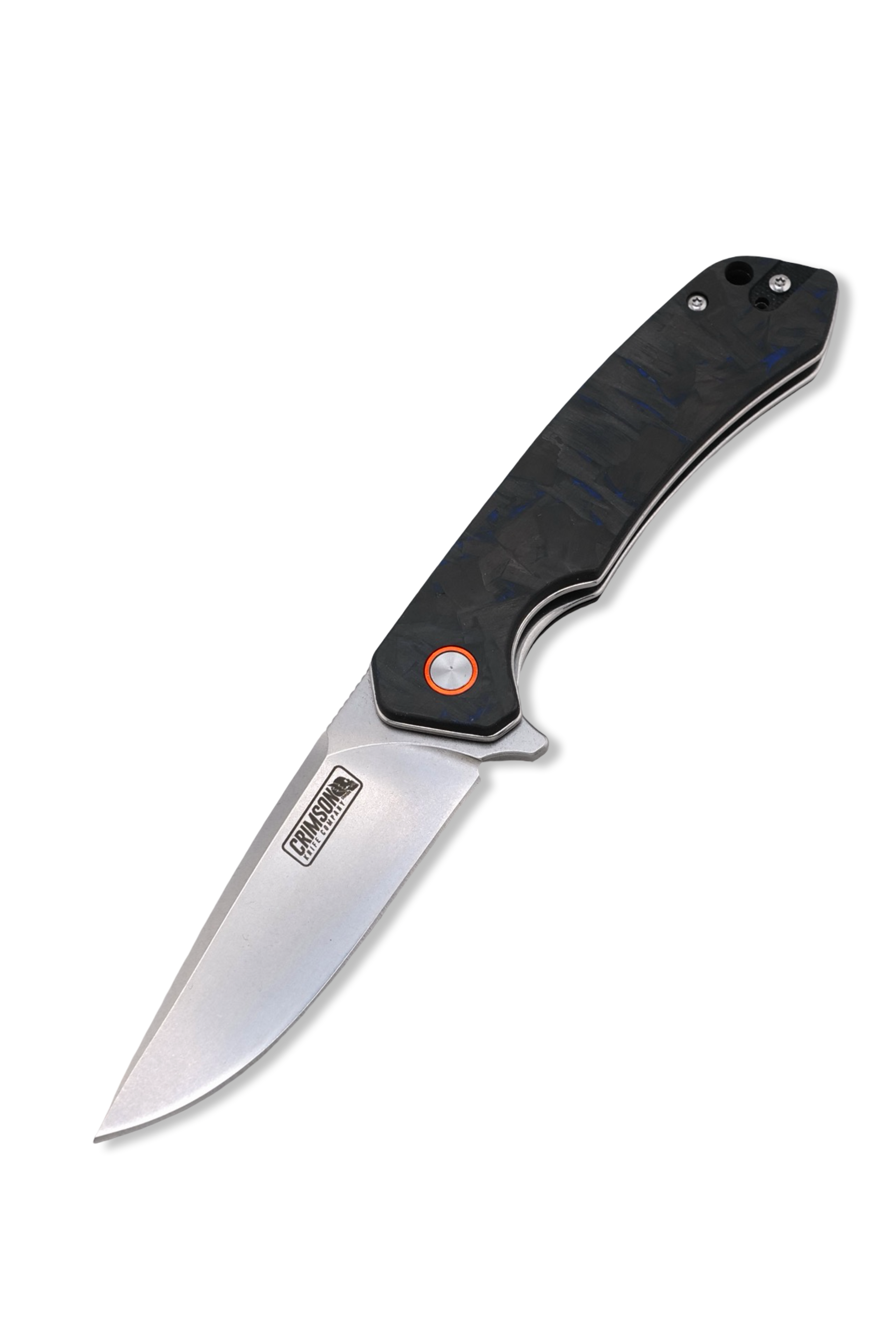 Copperhead Folder - Black / Blue Carbon Fiber Handle / Stonewash