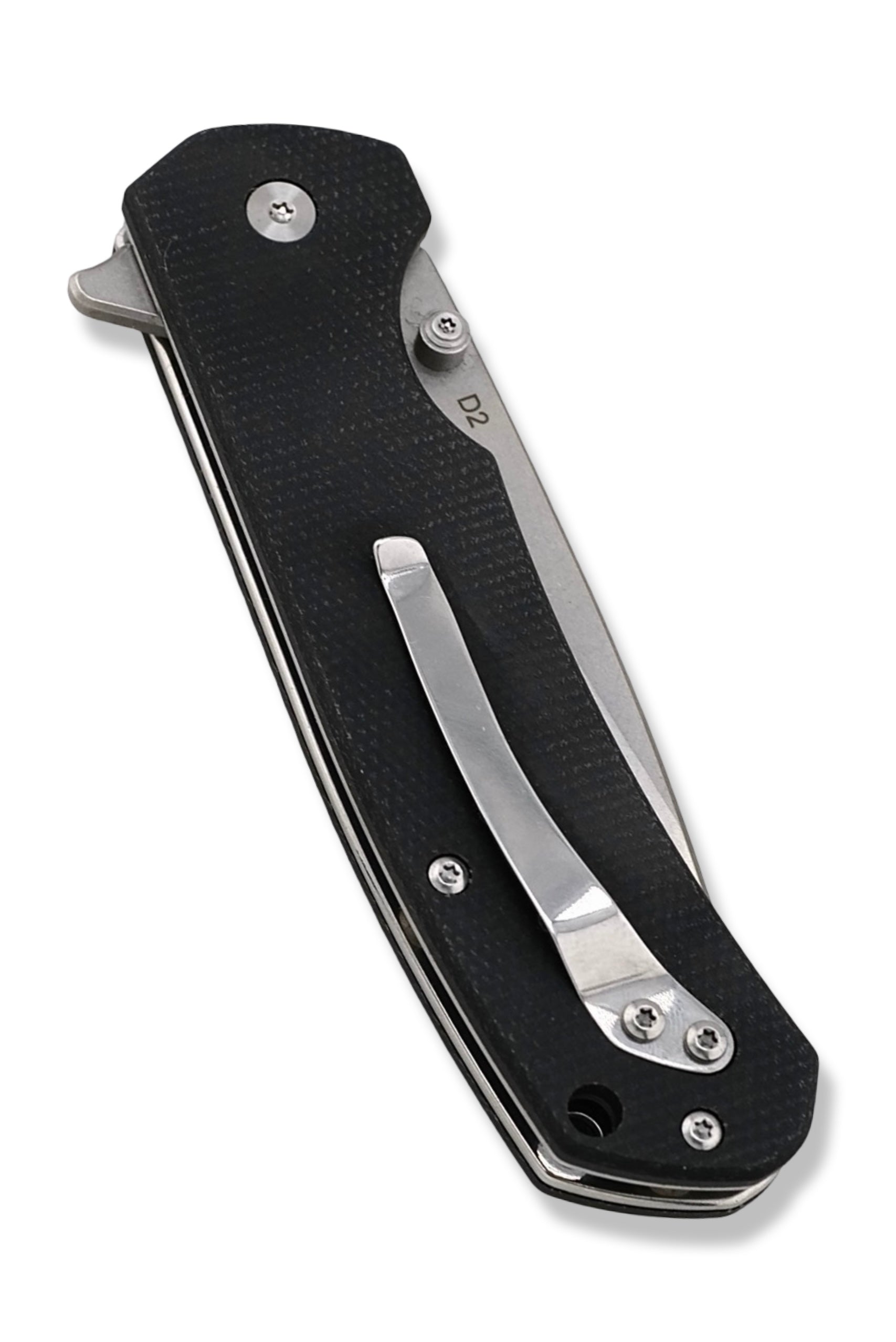 Q7 Flipper Folder - Limited Edition / Small Batch / OSIDE Edition Black G-10 Handle / Stonewash Blade