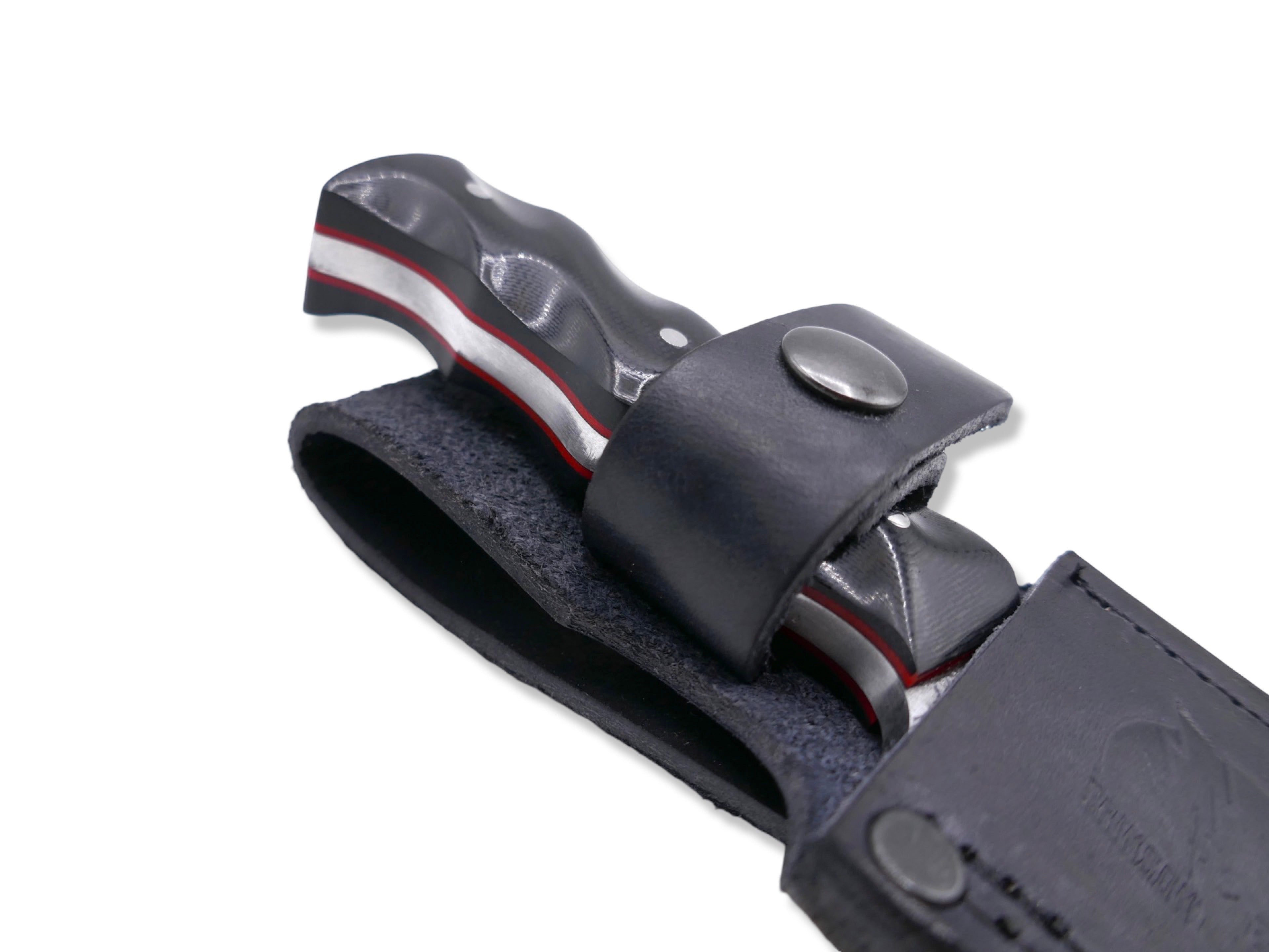 Slayer Mini - Satin / Black G-10 / Red G-10 Liner