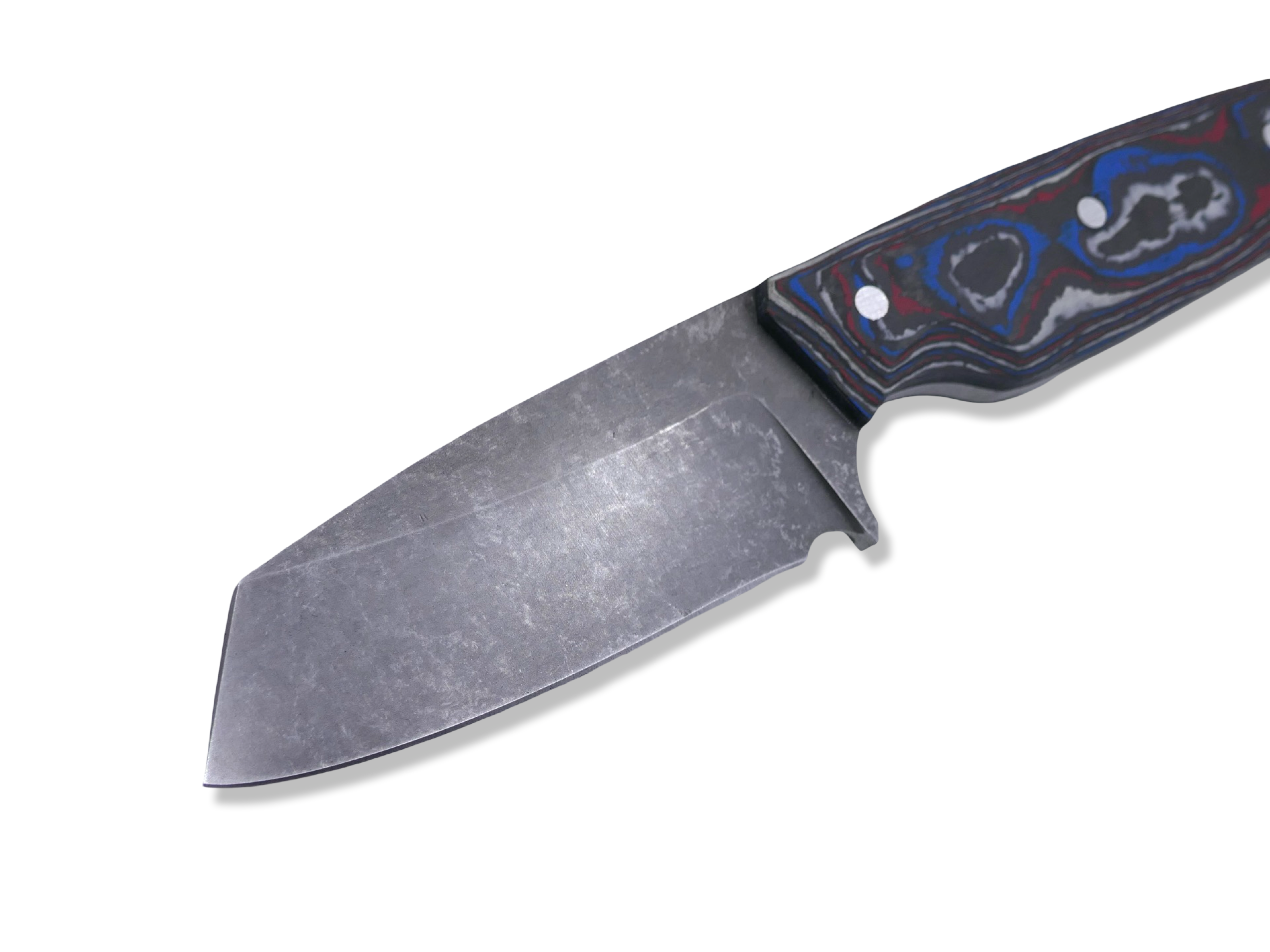 Roach 1 of 1 Custom Stainless - Light Stonewash / America Camo Carbon / Black G-10 Liner / SHEATH INCLUDED