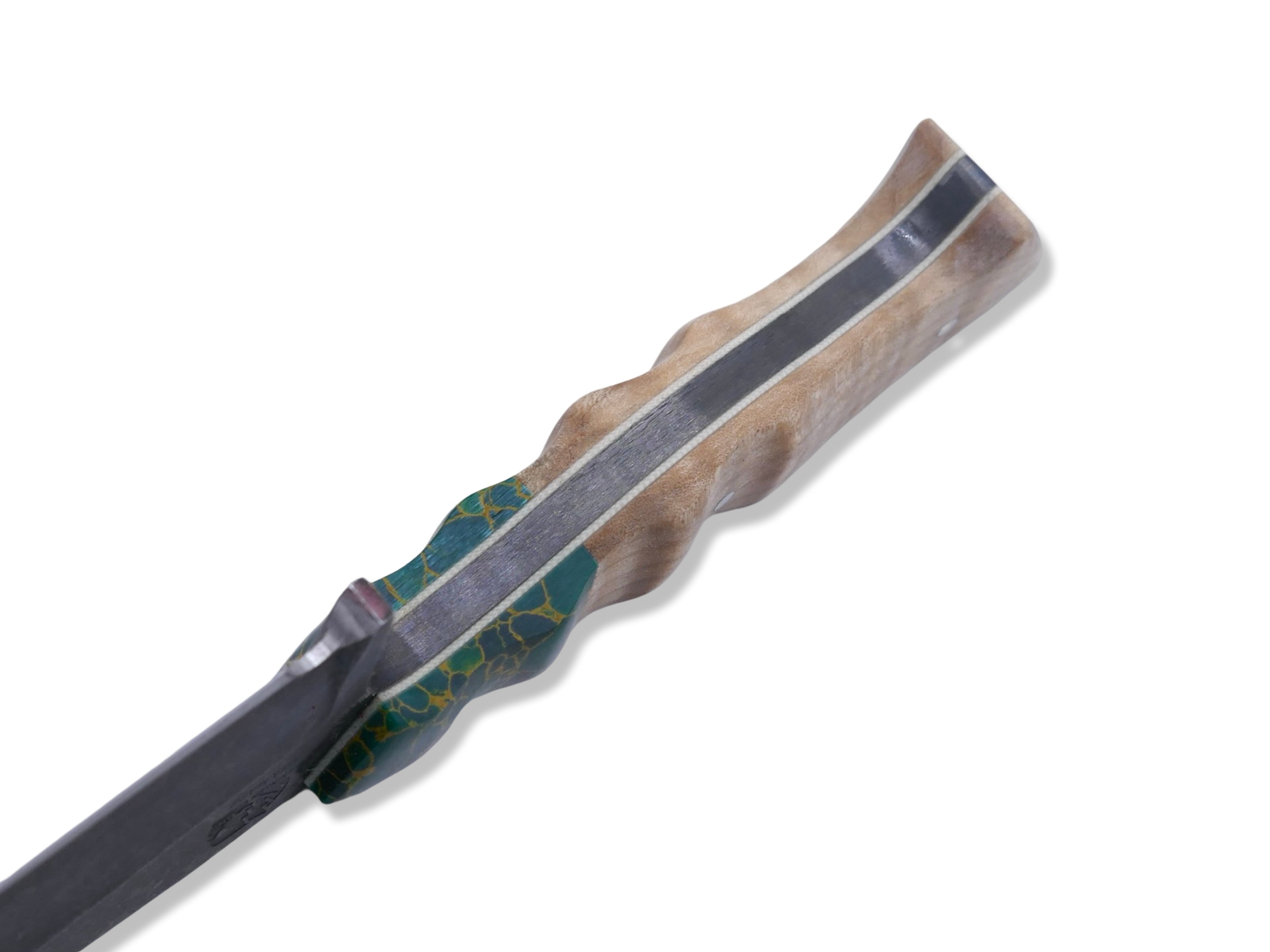 Reaper Custom 1 of 1 - Harpoon Grind / Dark Stonewash / Tru Stone + Maple Handle
