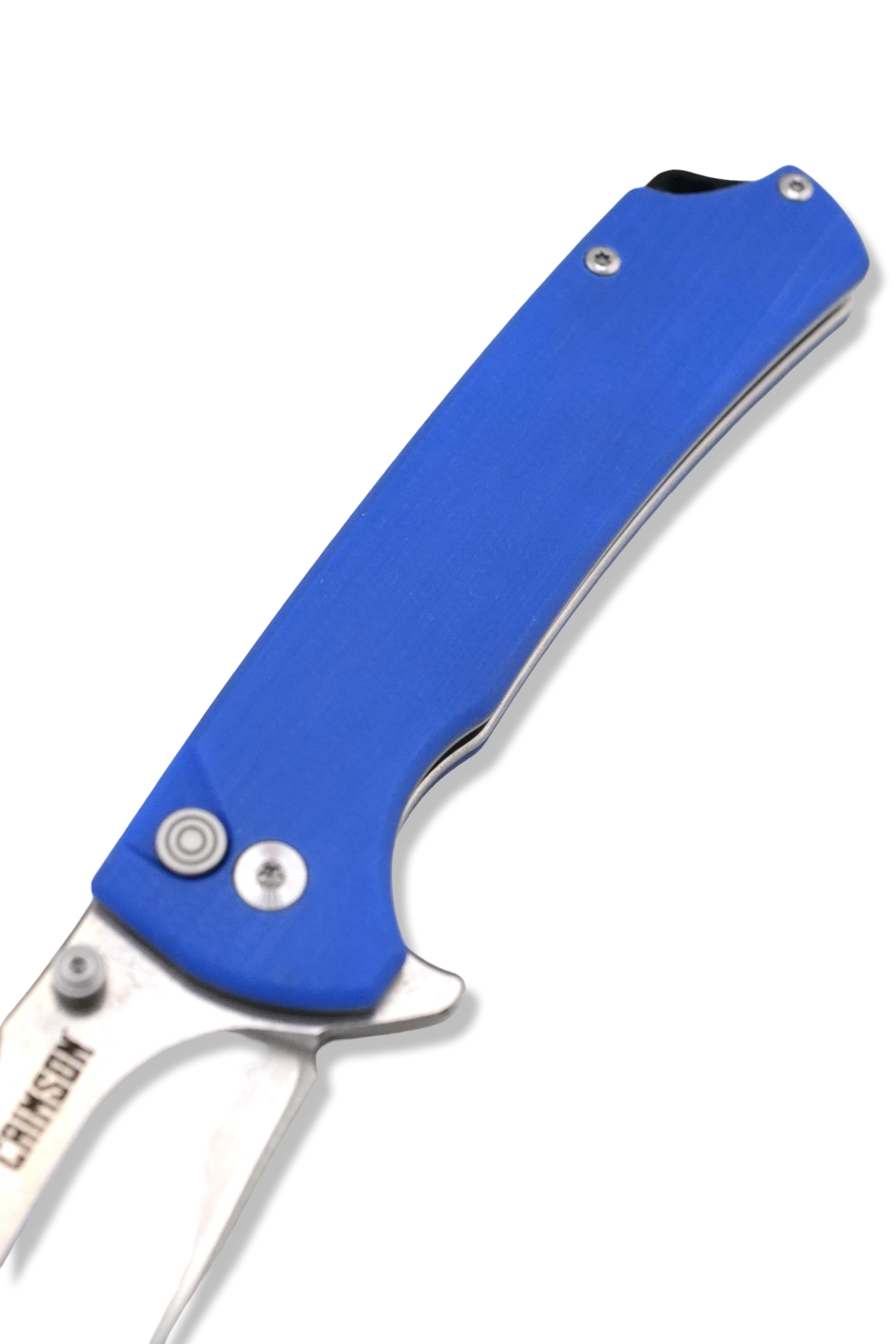 M5 Flipper Folder - Blue G-10 handle / Stonewash Finish