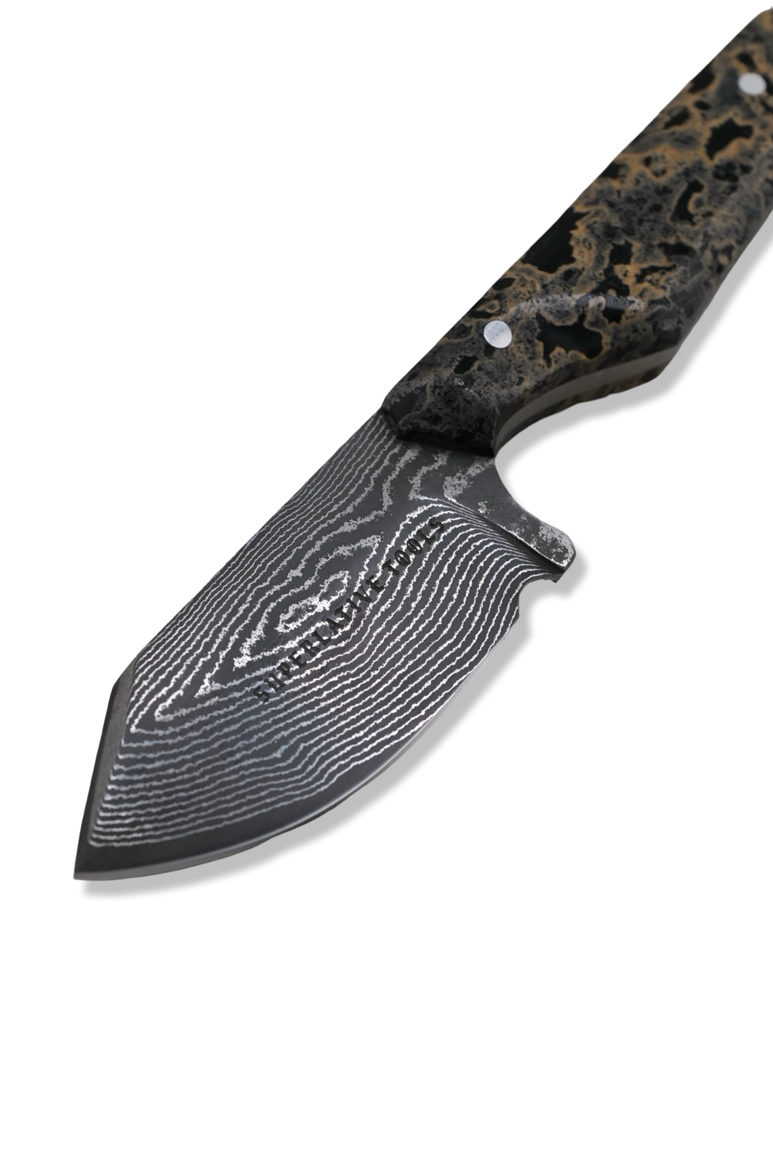 Mini Skinner Custom - Vegas Forge Stainless Damascus / Calceon Handle