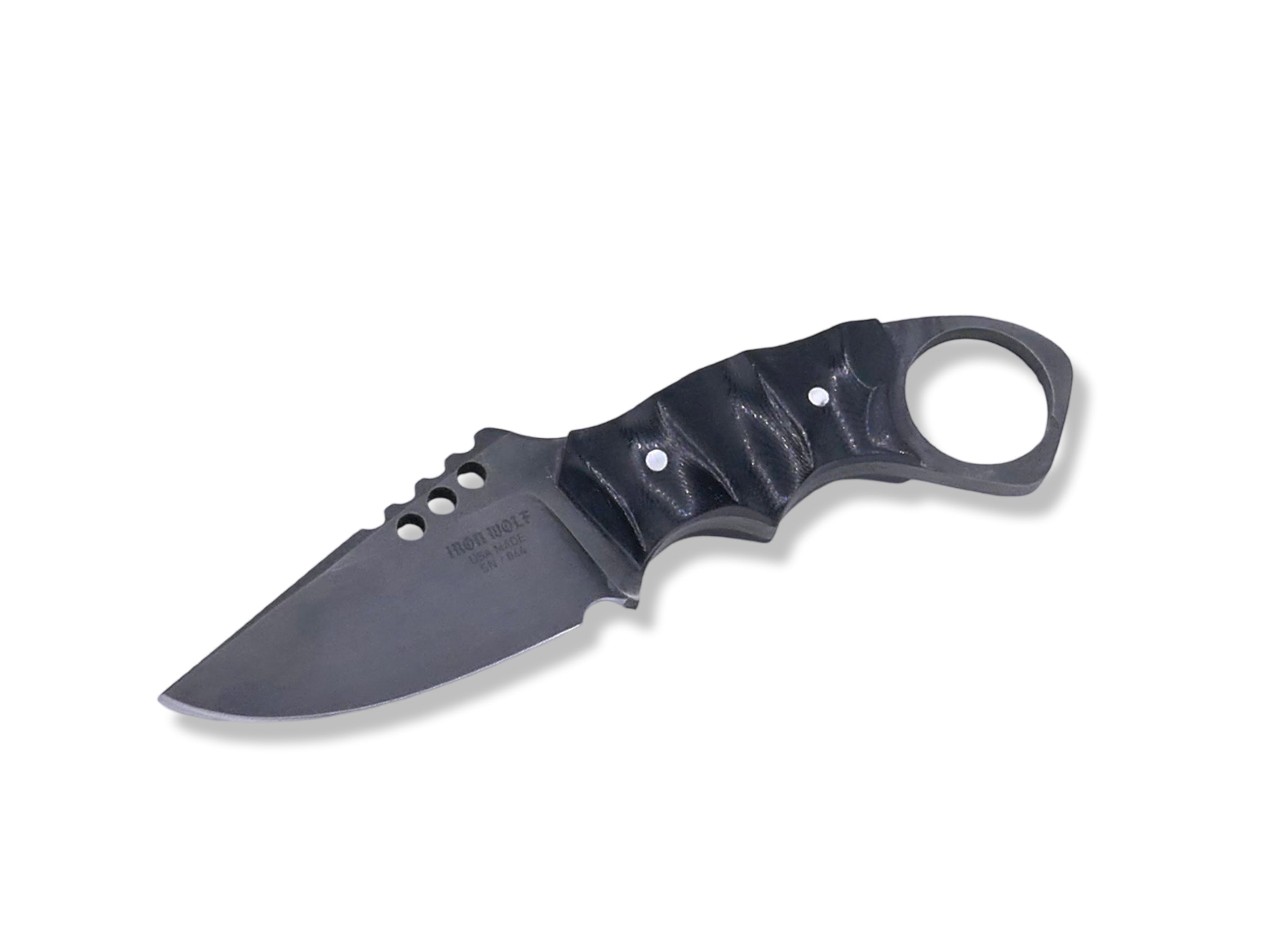 IRON WOLF - Black Ops / Black G-10 Handle