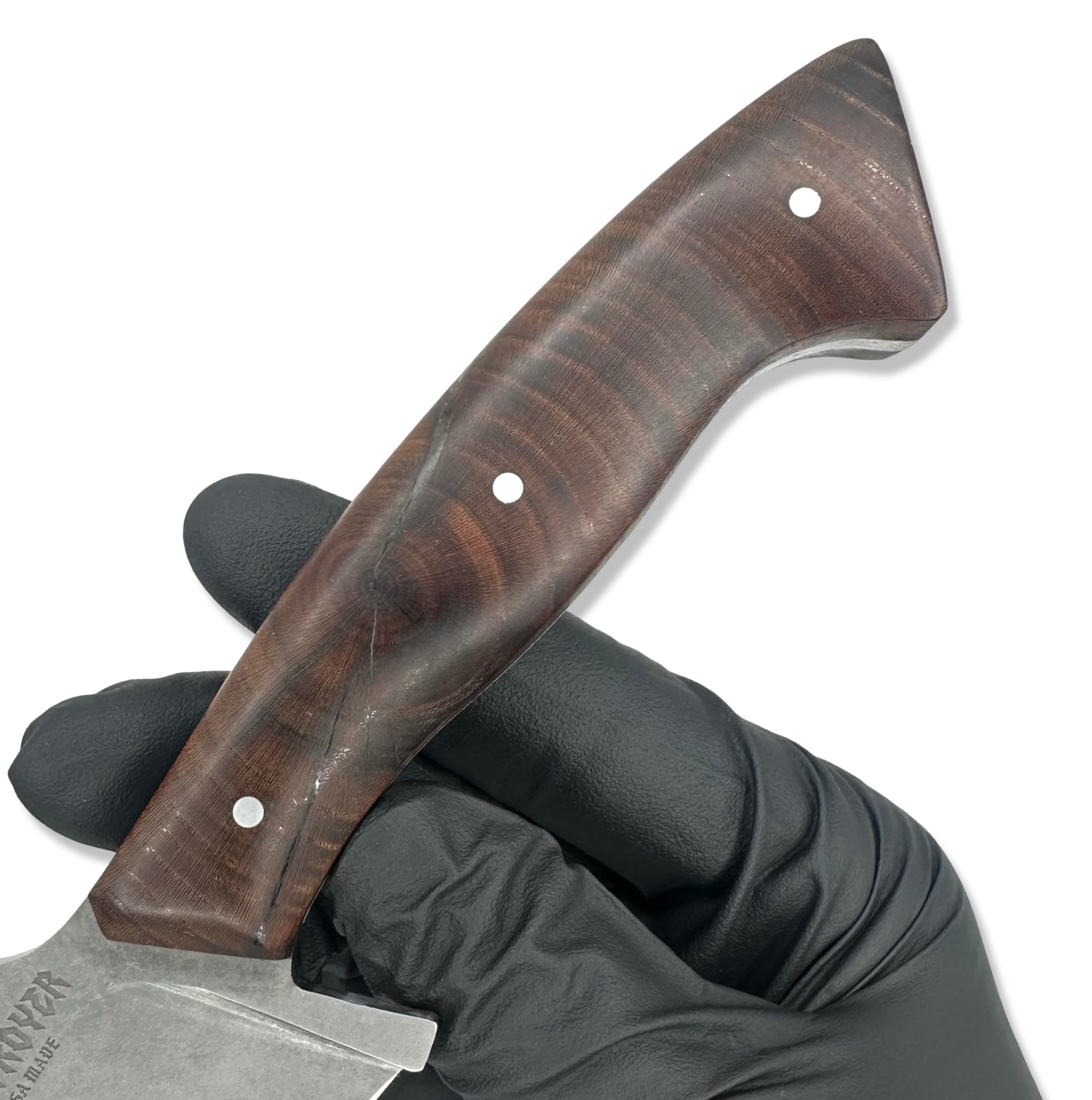 Destroyer - Stonewash / Zelkova Handle / Black G-10 Liner