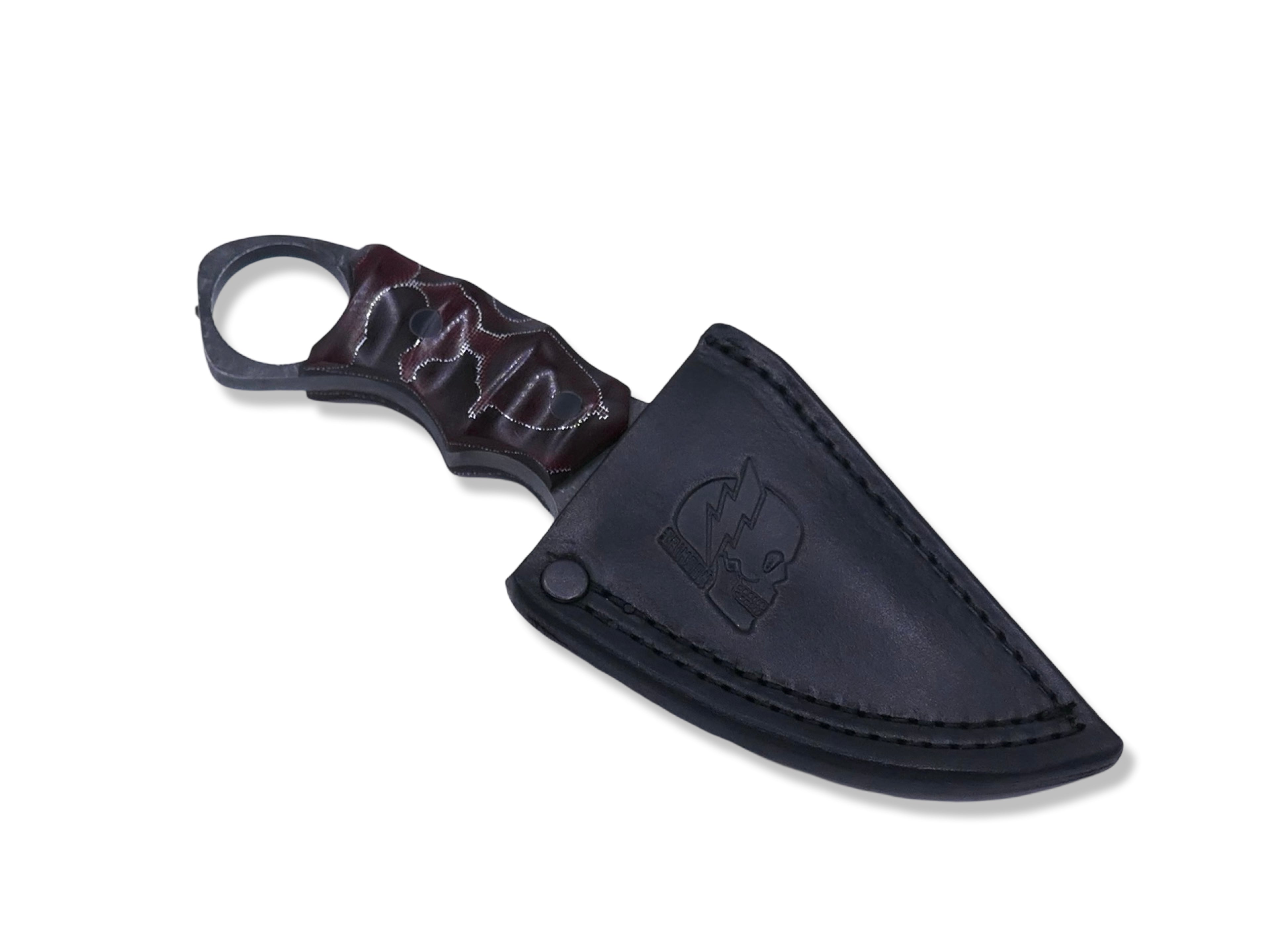 IRON WOLF - Dark Stonewash / Red Raffir Handle