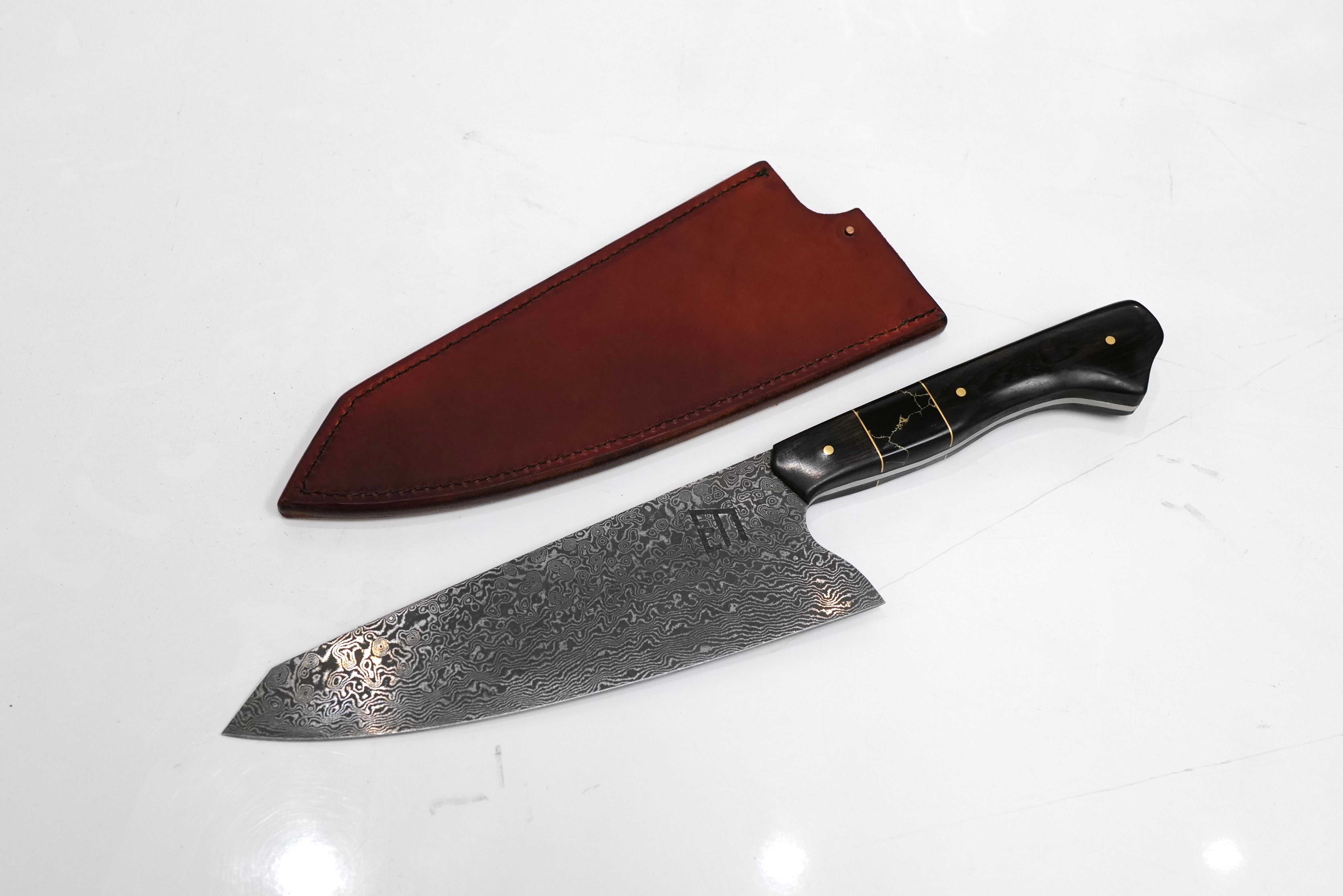 Custom Vegas Forge Stainless Damascus Gyuto