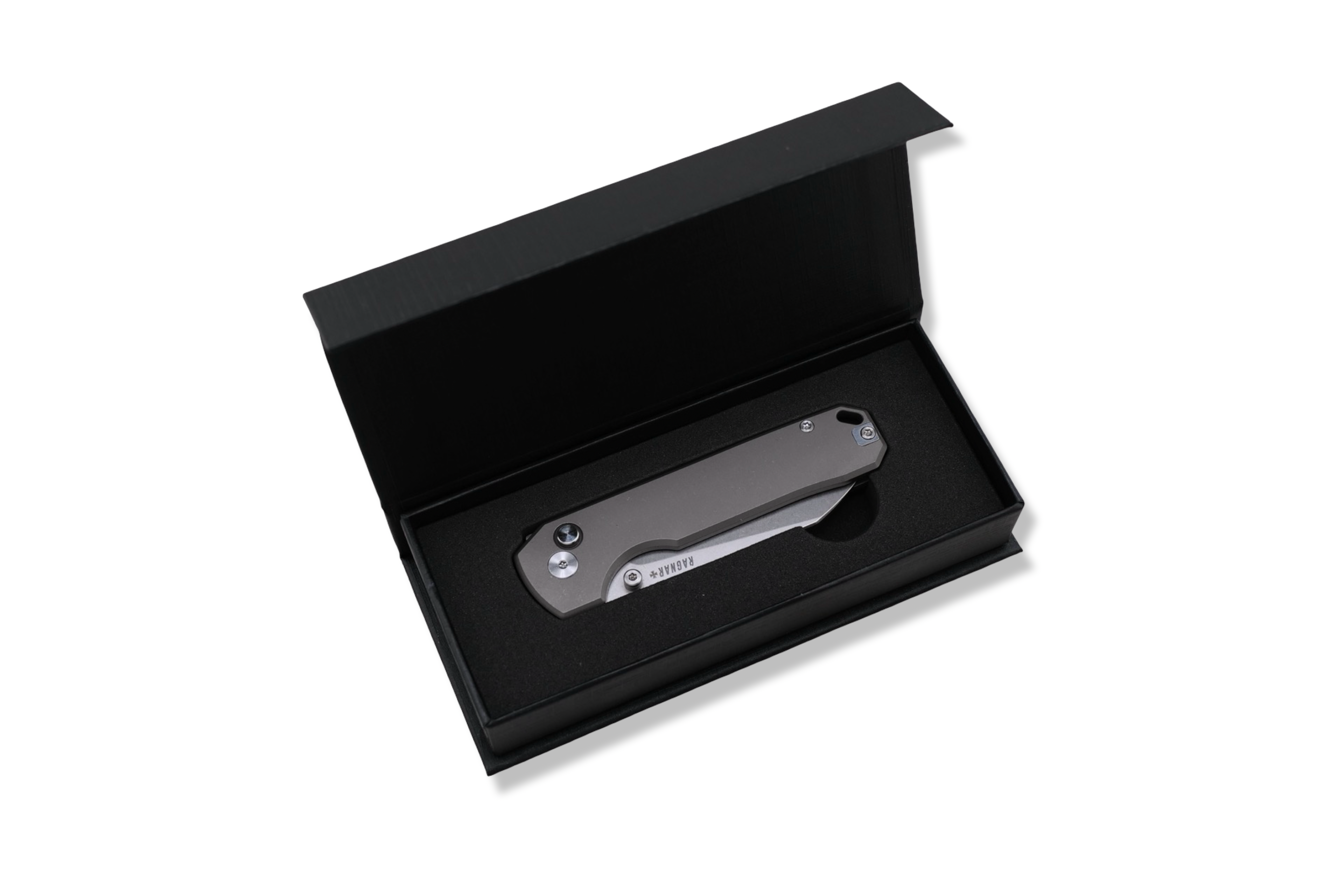 RAGNAR Folder - M390 Steel / Titanium Handle / Titanium clip / Stonewash Finish