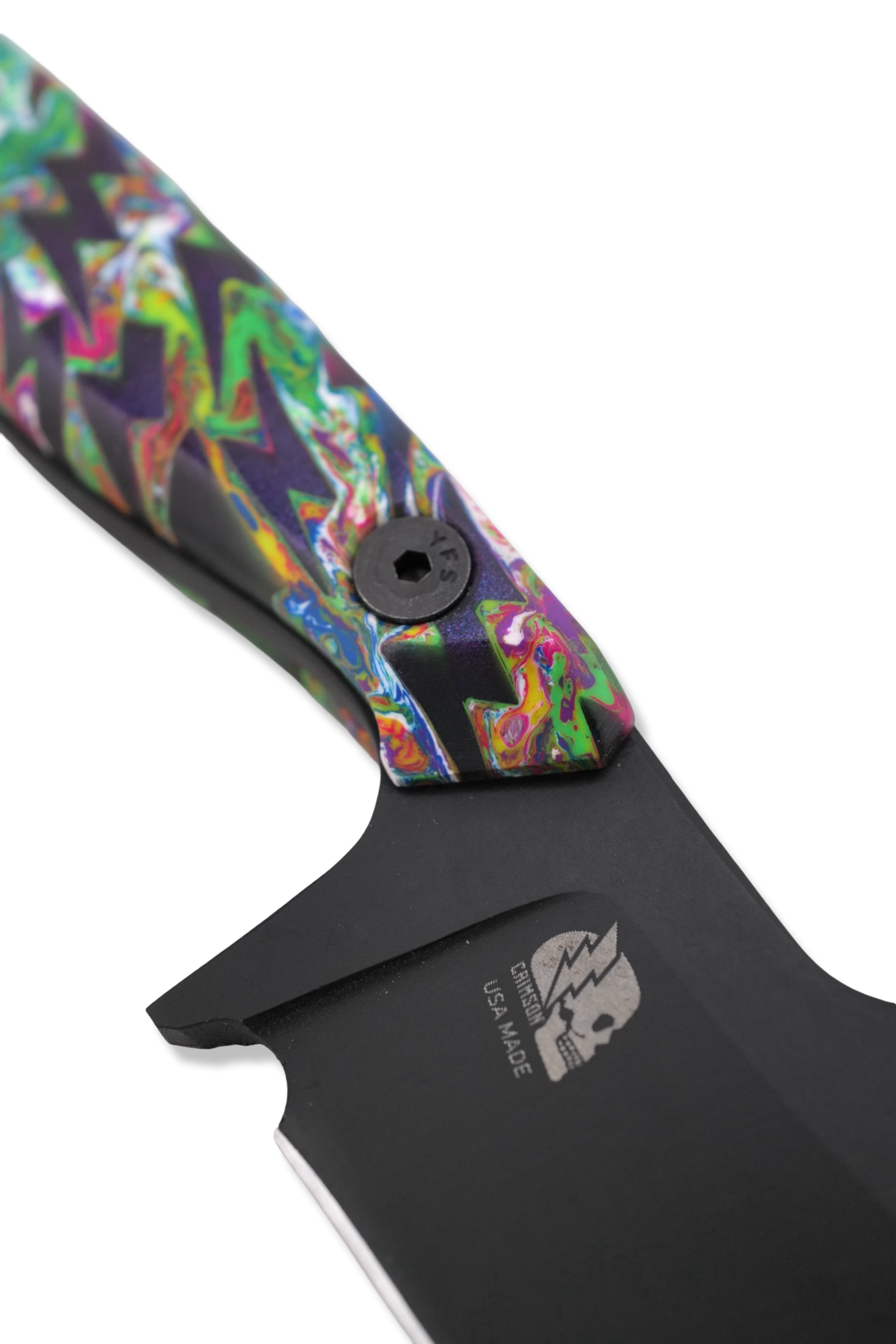 Reaper - Black Cerakote / Bolt on Lightning Resin handle