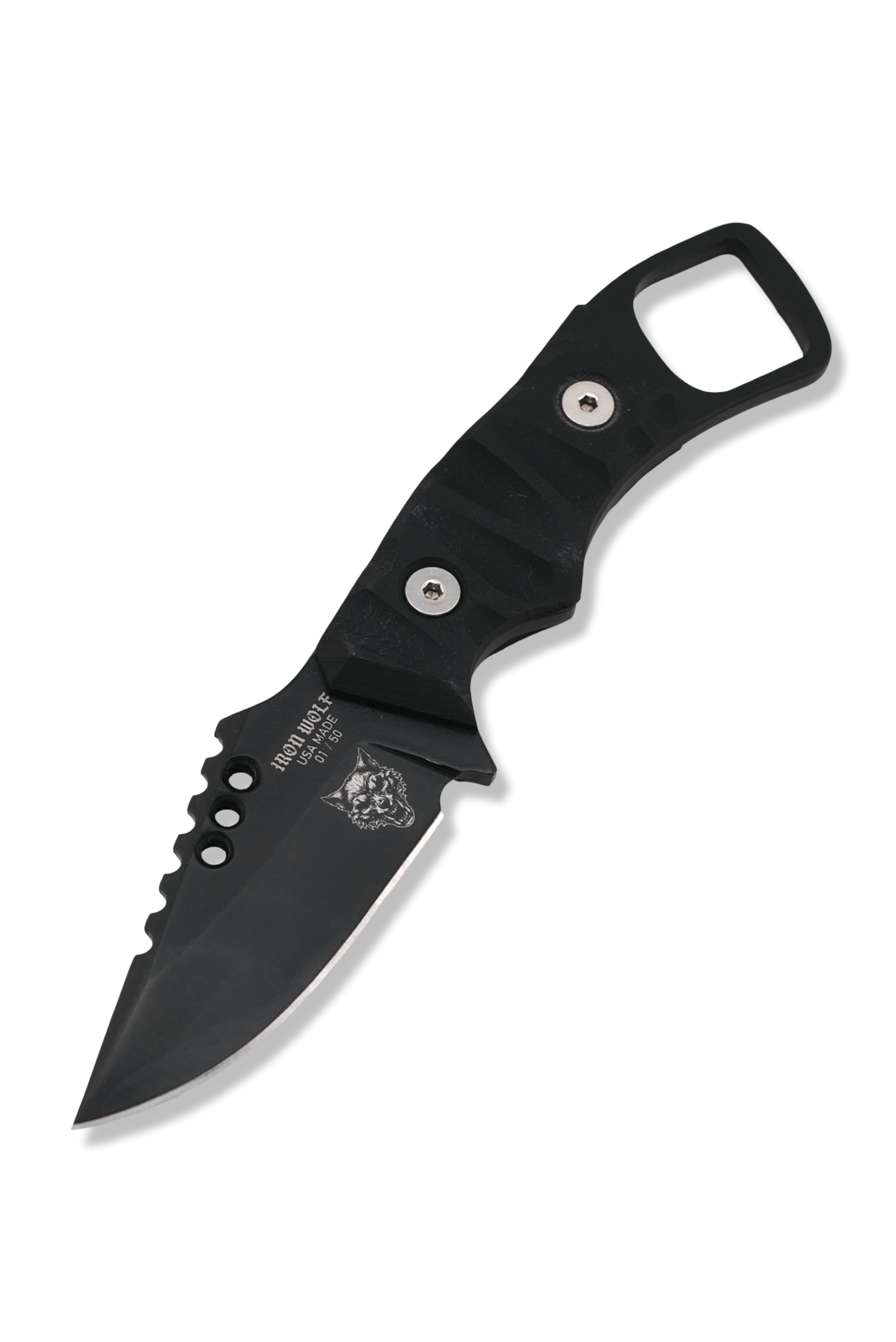 RPM Iron Wolf β CORE LORD β - Black Cerakote / Black G-10 Handle / Limited to 50 Pieces / Leather Sheath Included - Black FRIDAY LIMITED