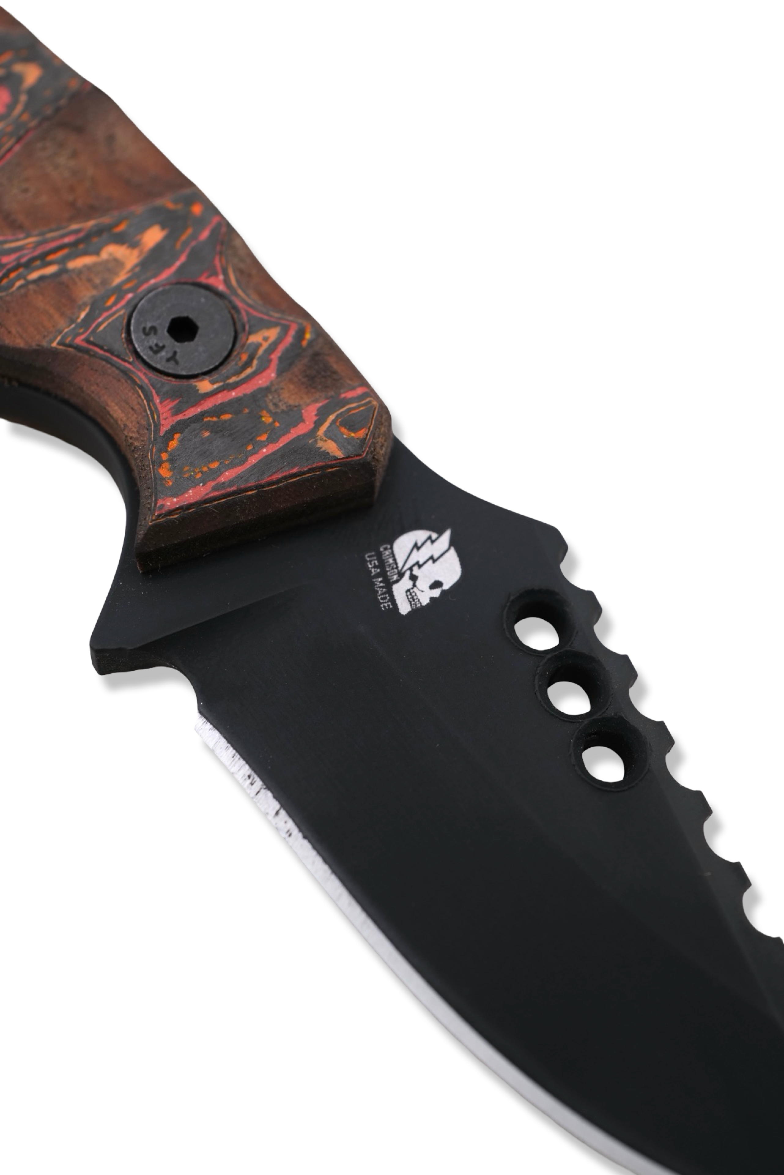 RPM Iron Wolf Custom 1/1 - Black Cerakote / Walnut + Camo Carbon Handle / Leather Sheath Included