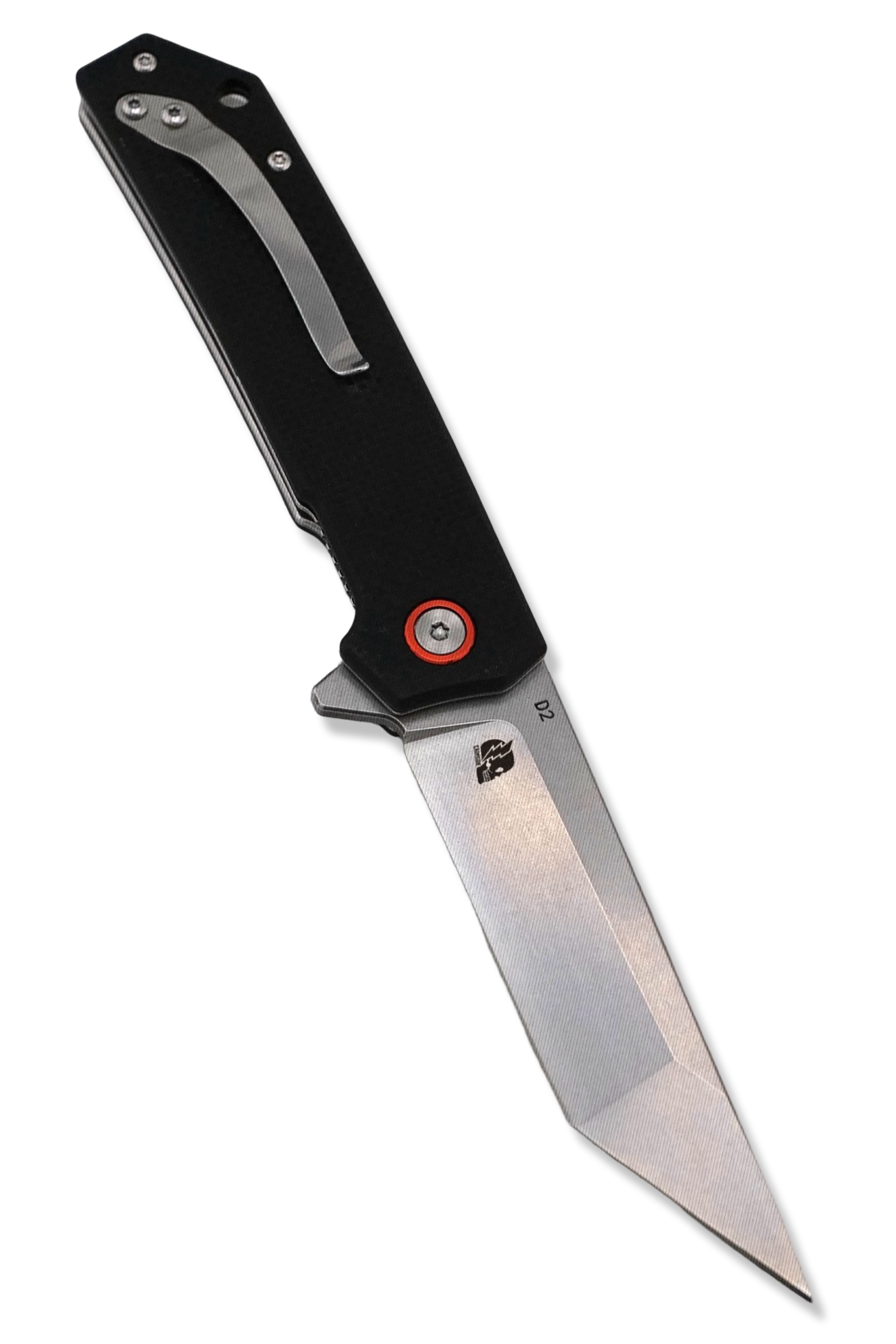 P1 Tanto - Black Textured G-10 Handle / Stonewash Blade