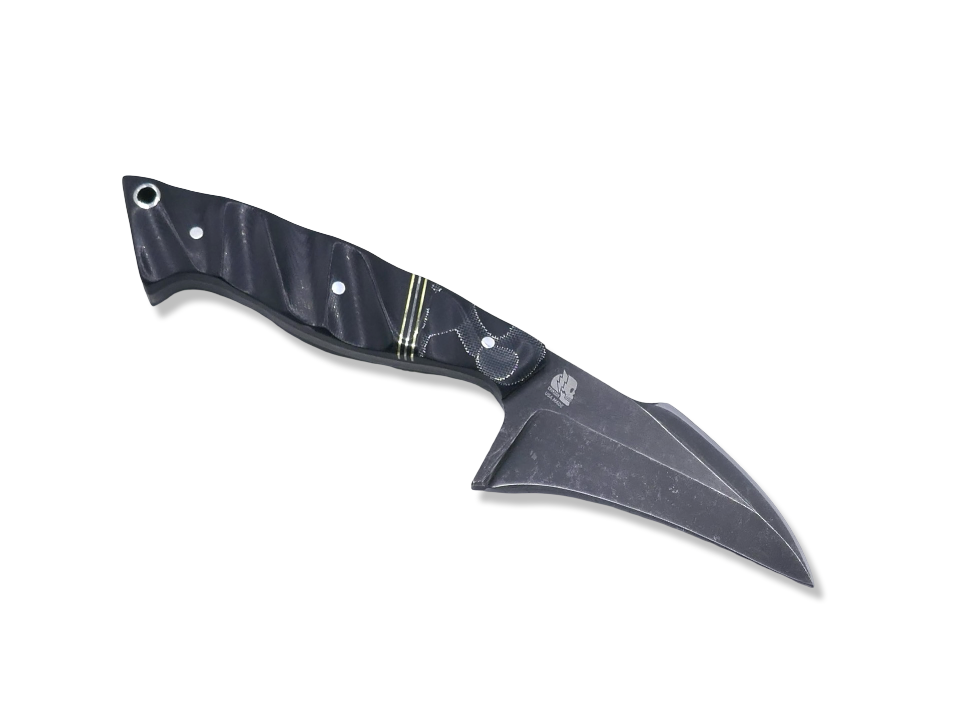 Kreaper Custom 1 of 1 - Raffir Alume / Brass + Nickel Split / Black G-10