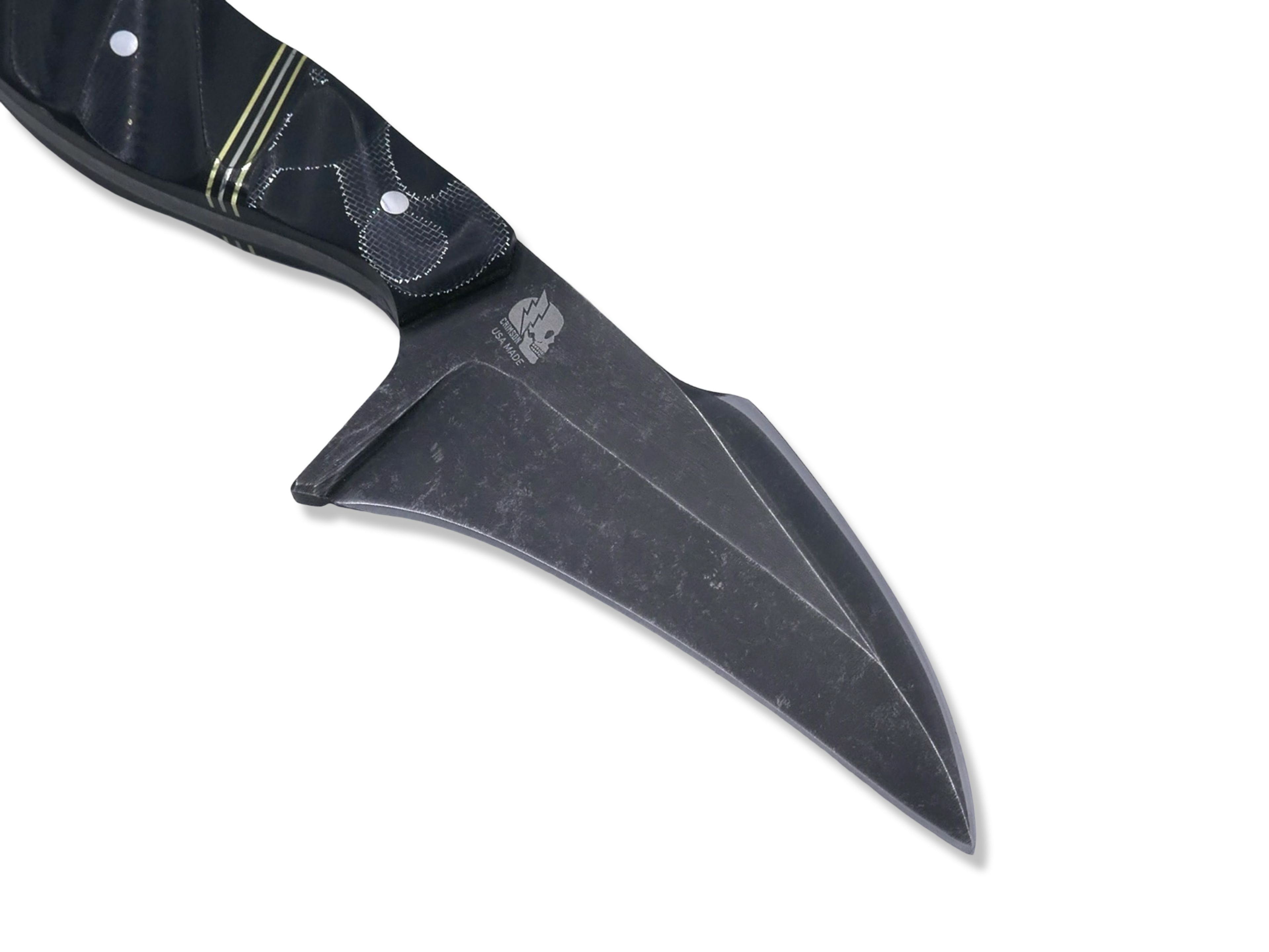Kreaper Custom 1 of 1 - Raffir Alume / Brass + Nickel Split / Black G-10