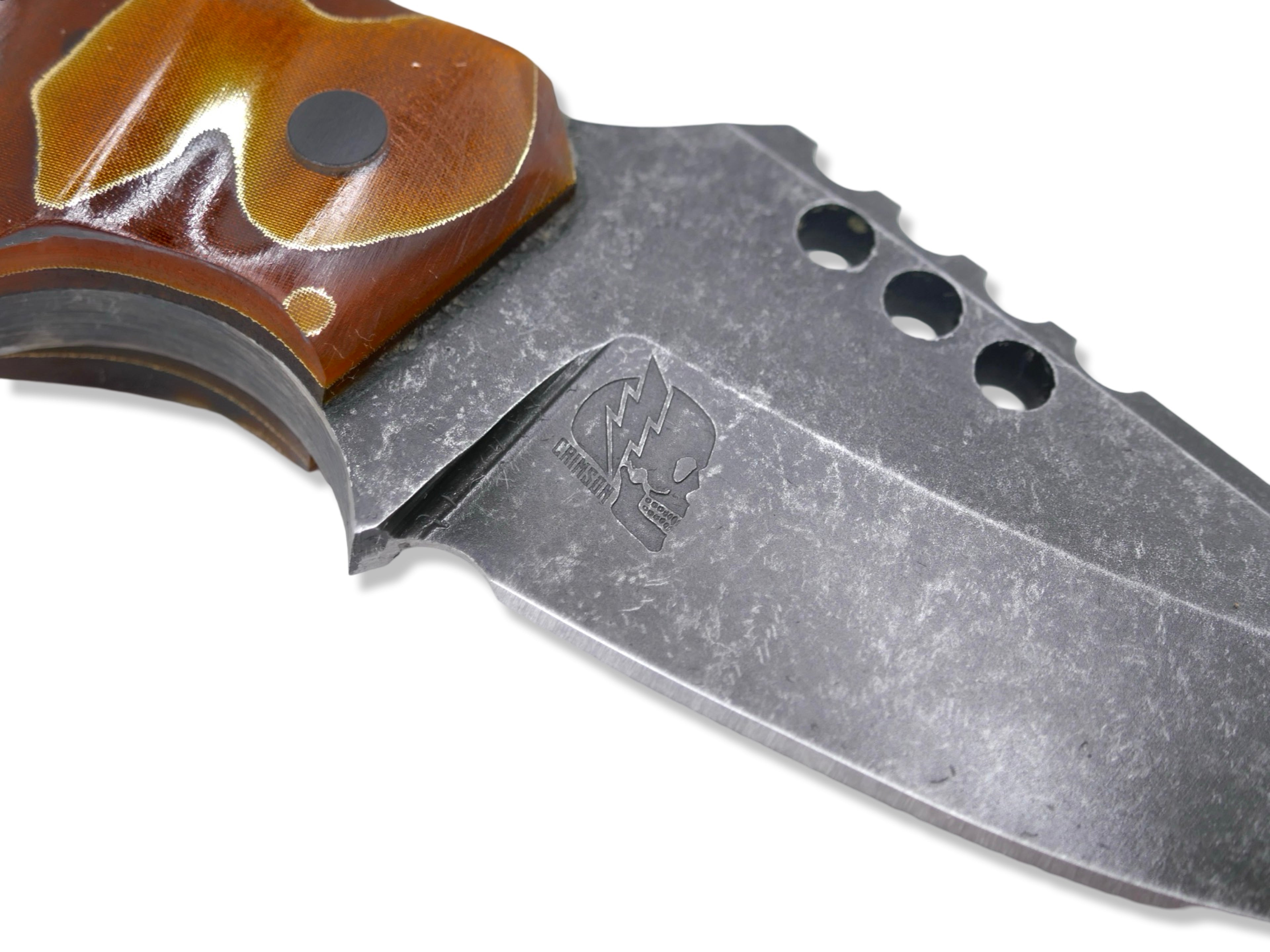 IRON WOLF - Dark Stonewash / Gold Raffir Handle
