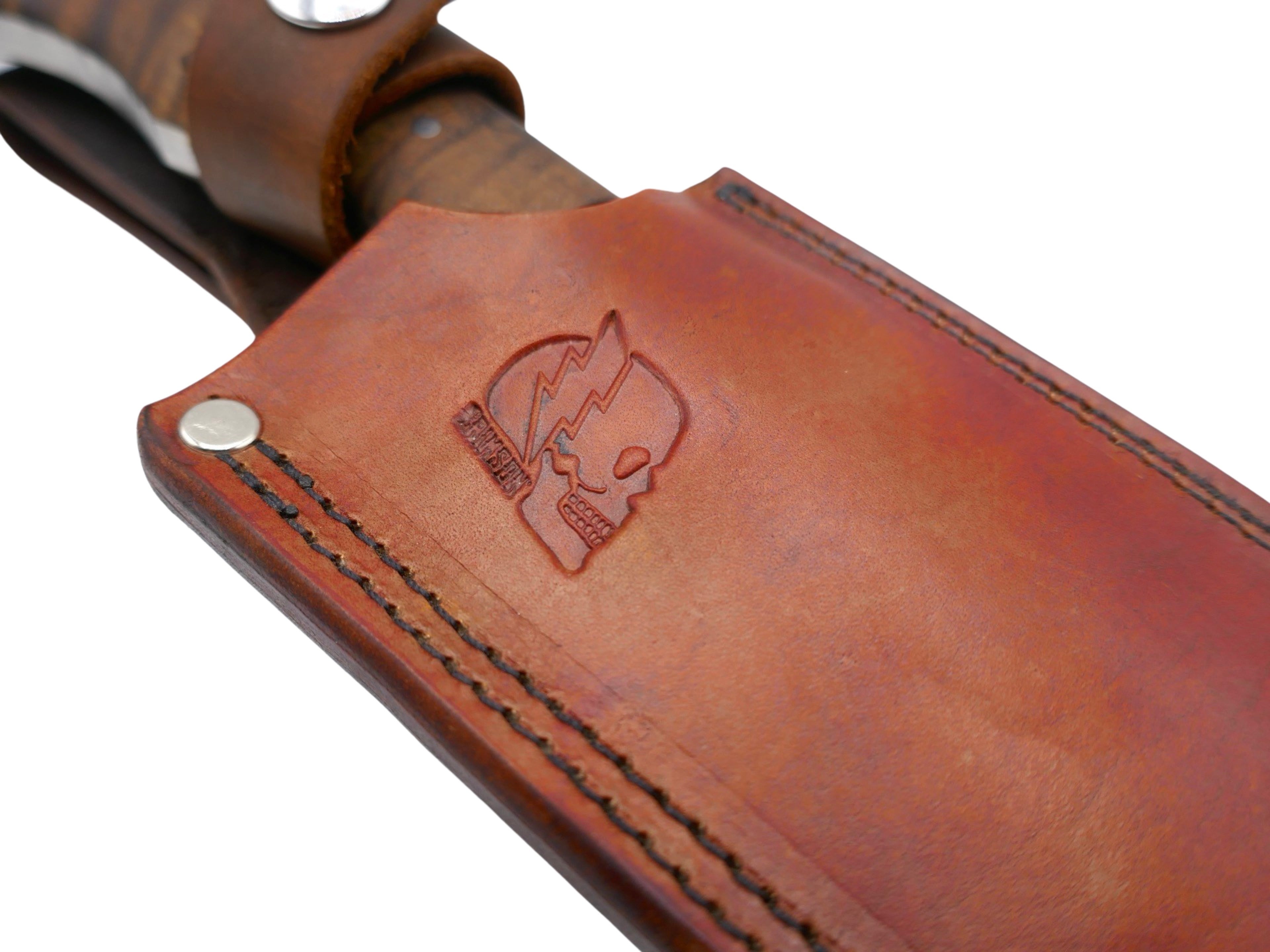 Thunder Bolt - Seth Lopez X Crimson Collab / Nitro V San Mai / Hawaiian Koa Handle / Rock Textured Spine
