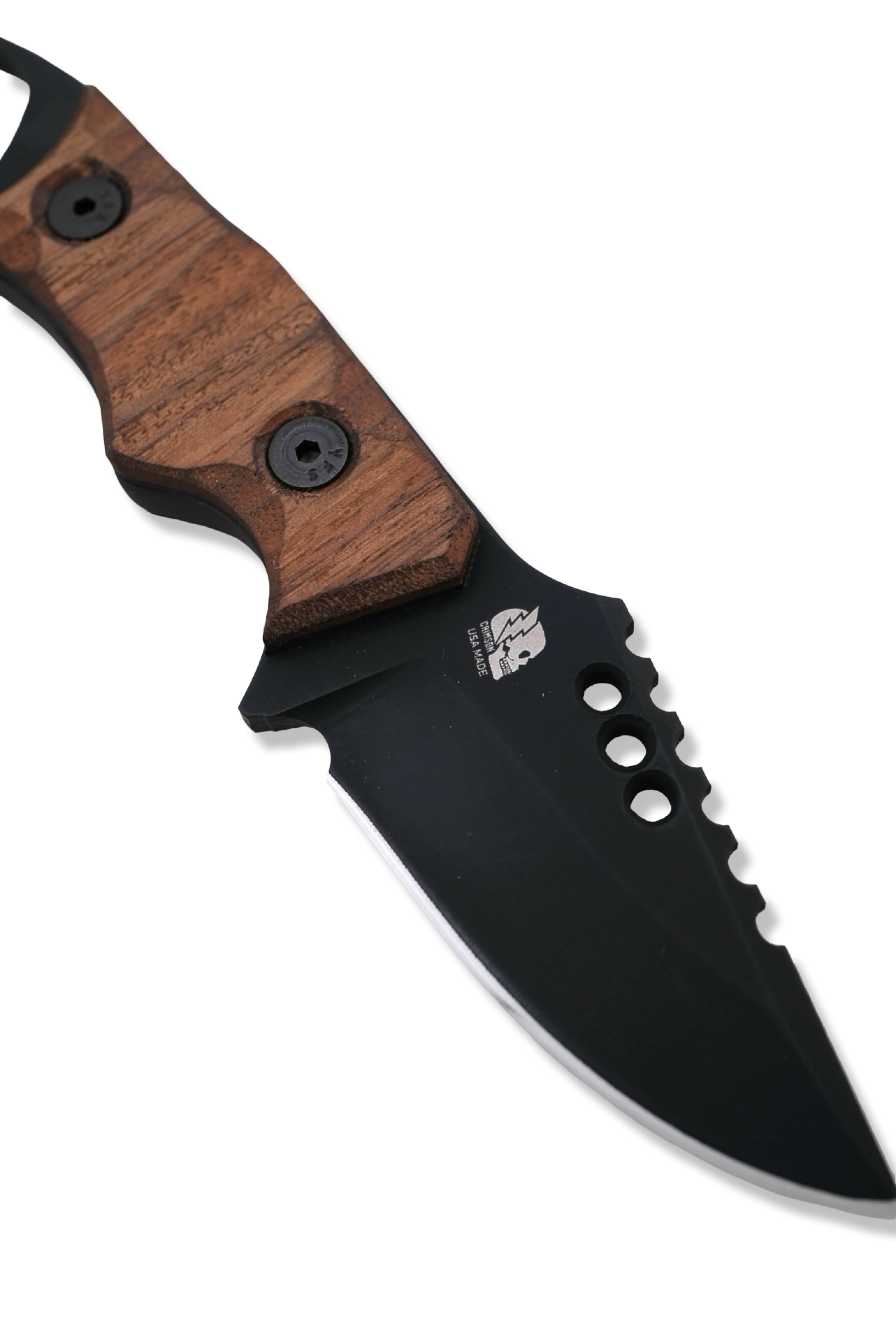 RPM Iron Wolf Custom 1/1 - Black Cerakote / Walnut Handle / Black Liner / Leather Sheath Included