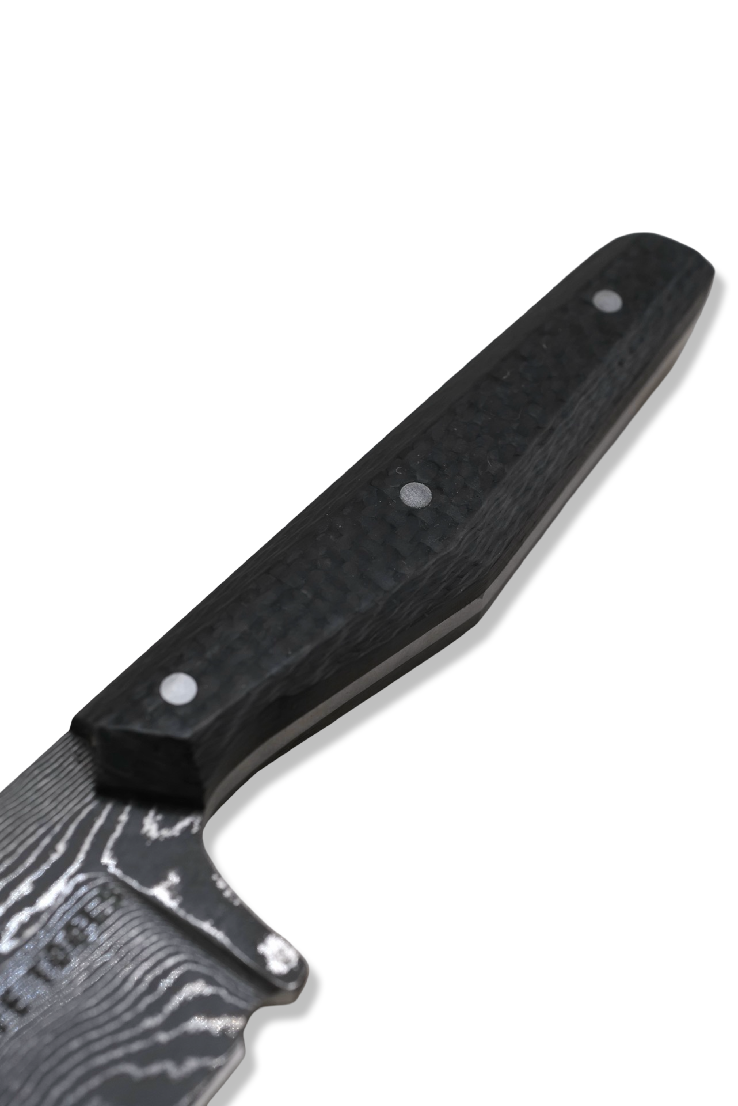 Mini Skinner Custom - Vegas Forge Stainless Damascus / Carbon Fiber Handle