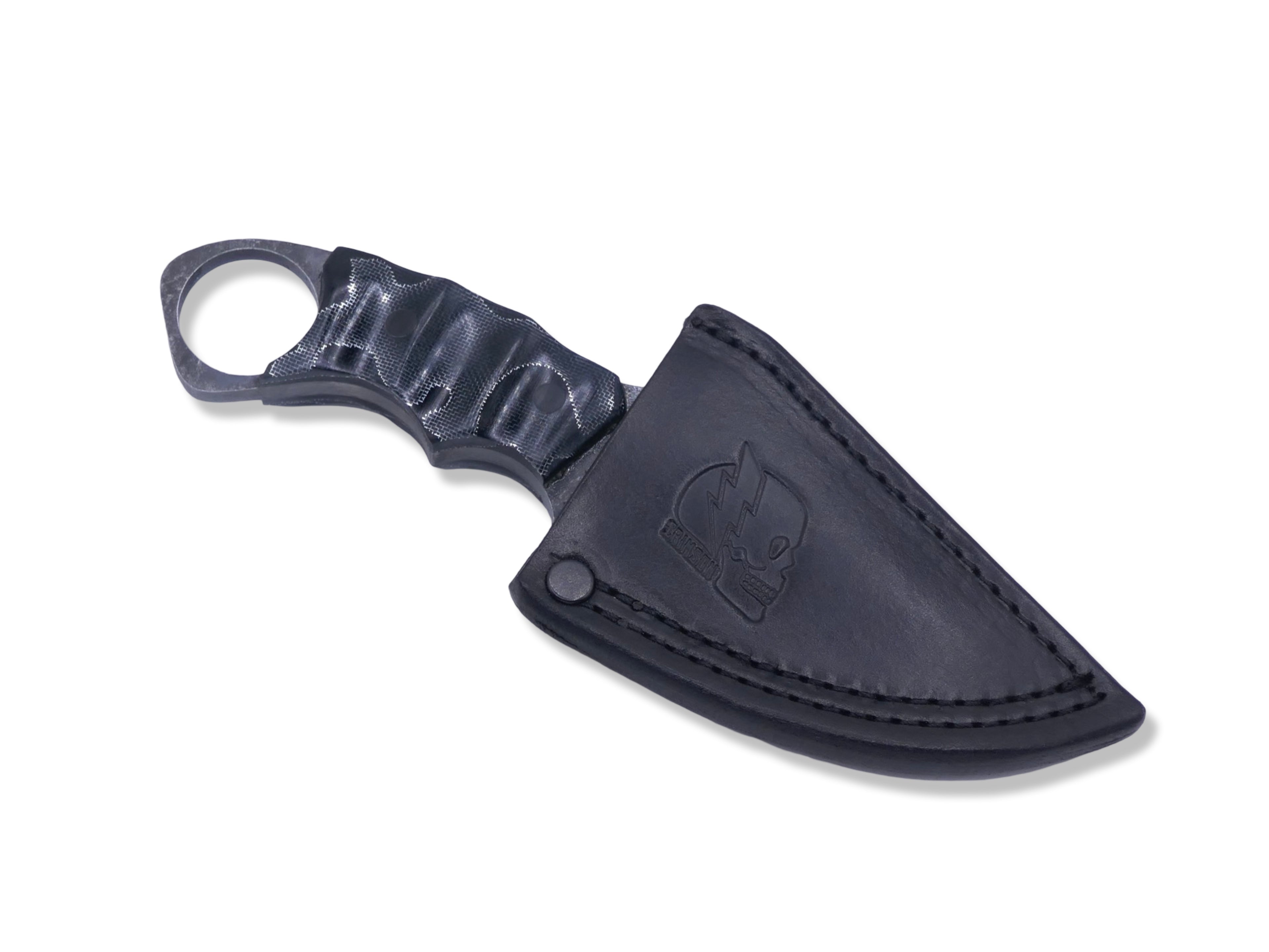 IRON WOLF - Dark Stonewash / Black Raffir Handle